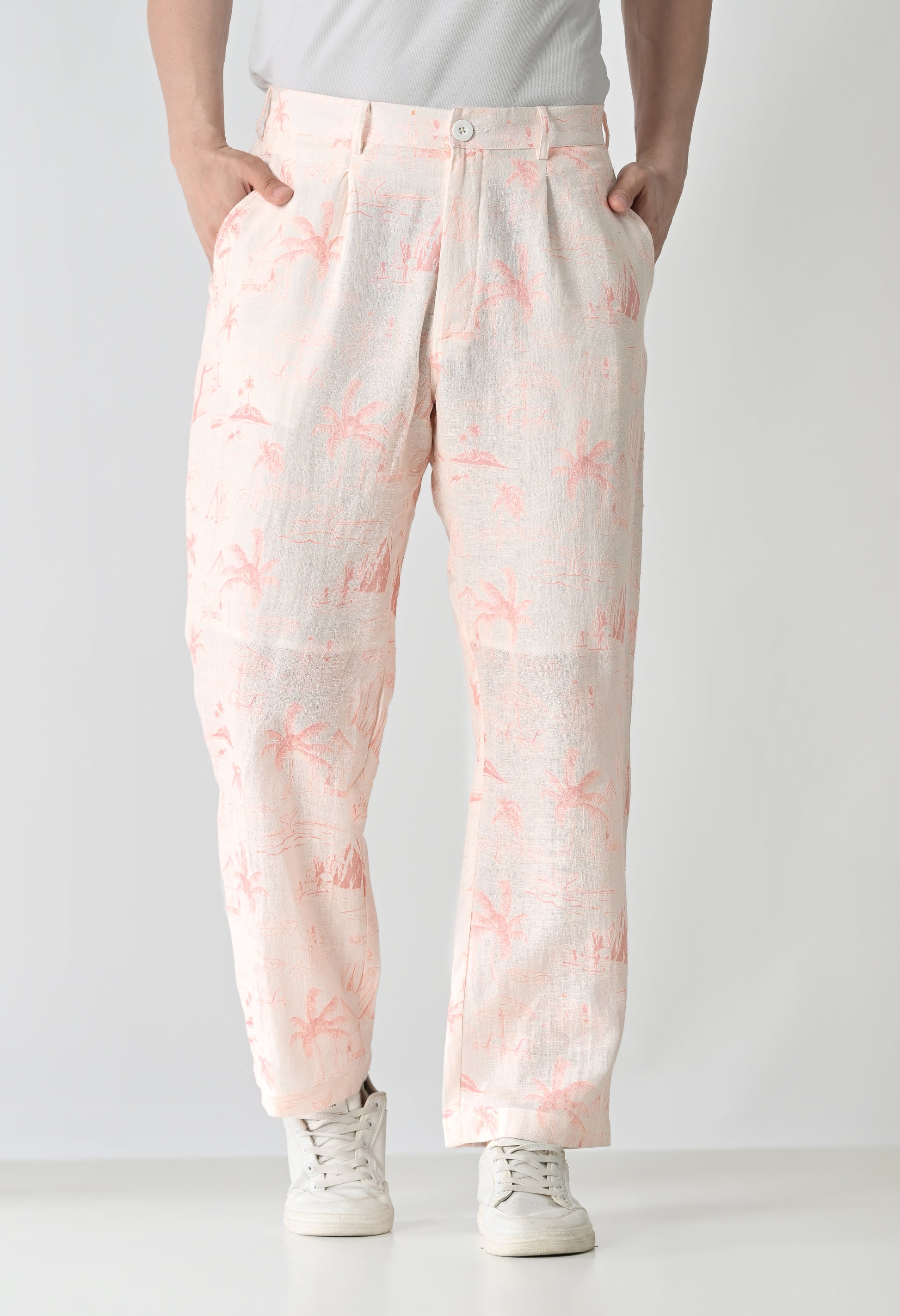 Pink beachy trousers