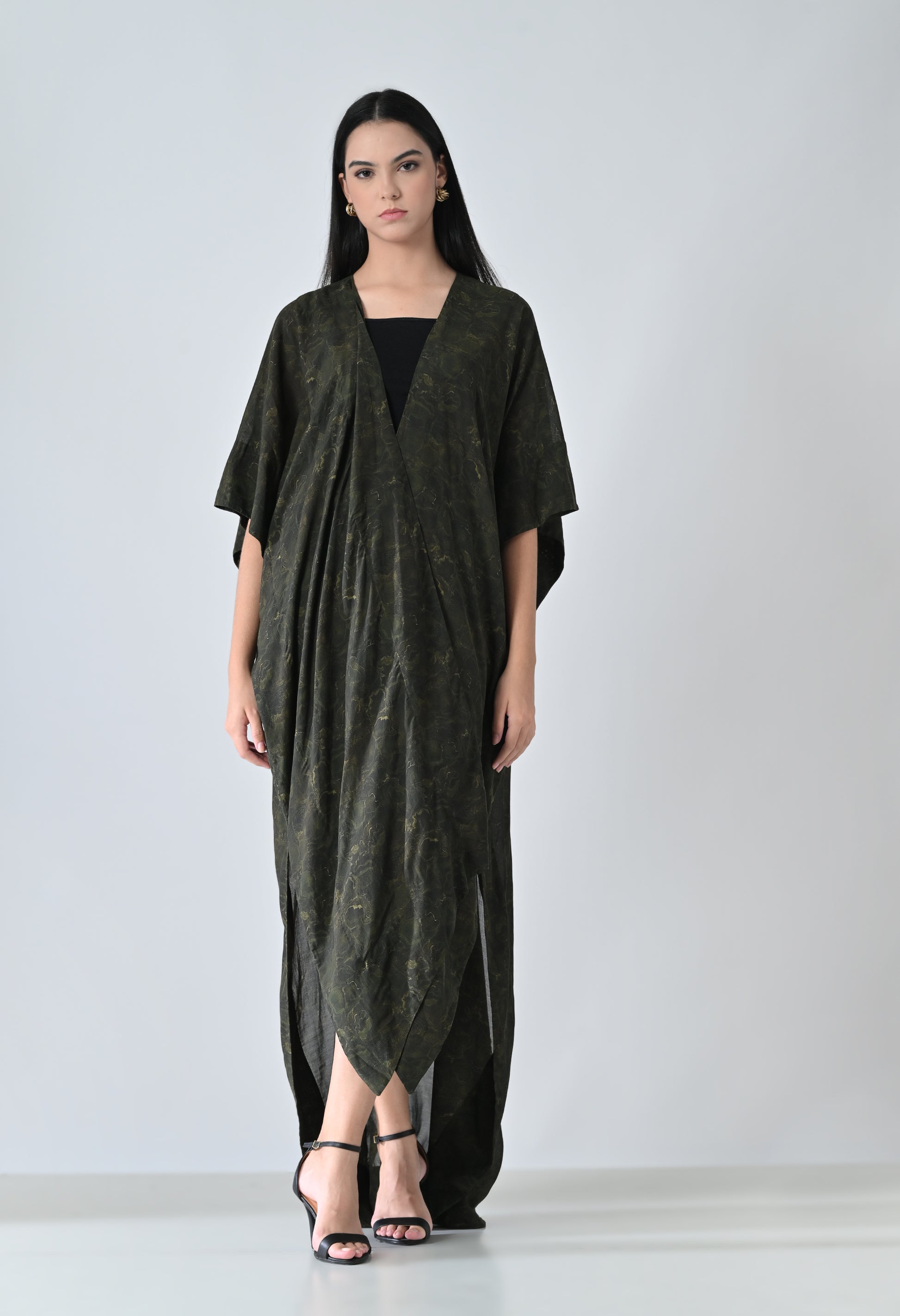 Front open dress