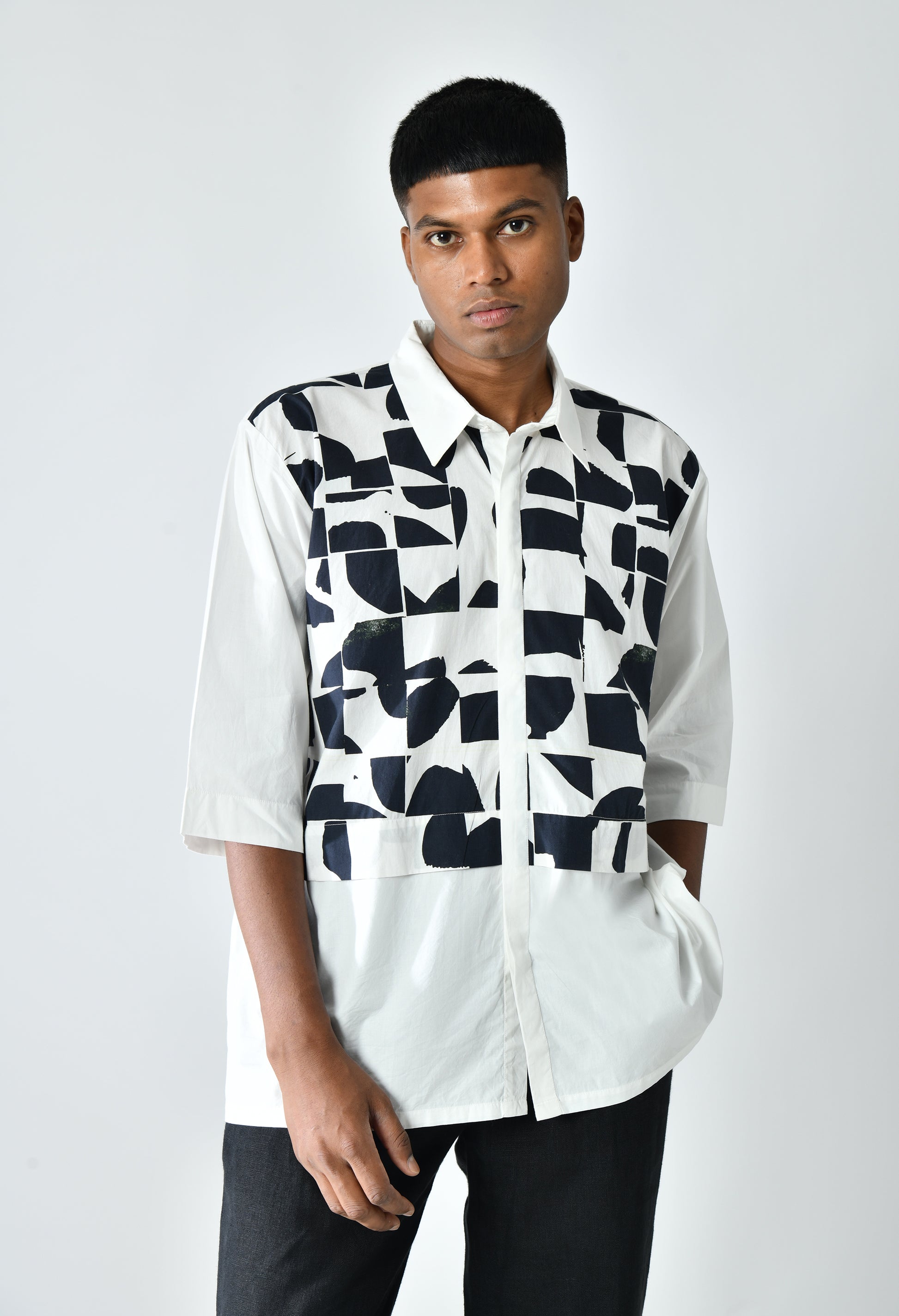 Monochrome Abstract Shirt