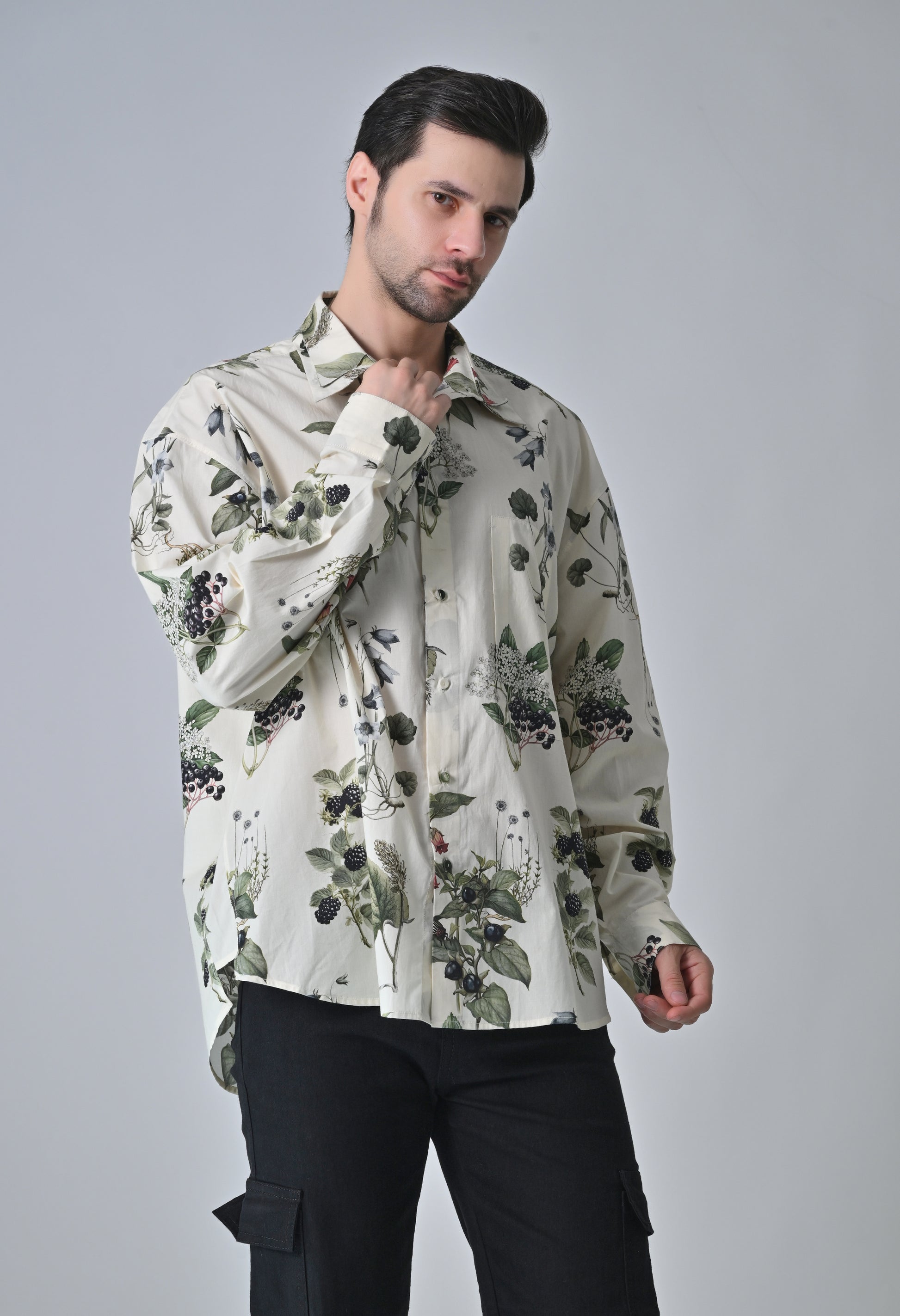 Floral eclipse shirt