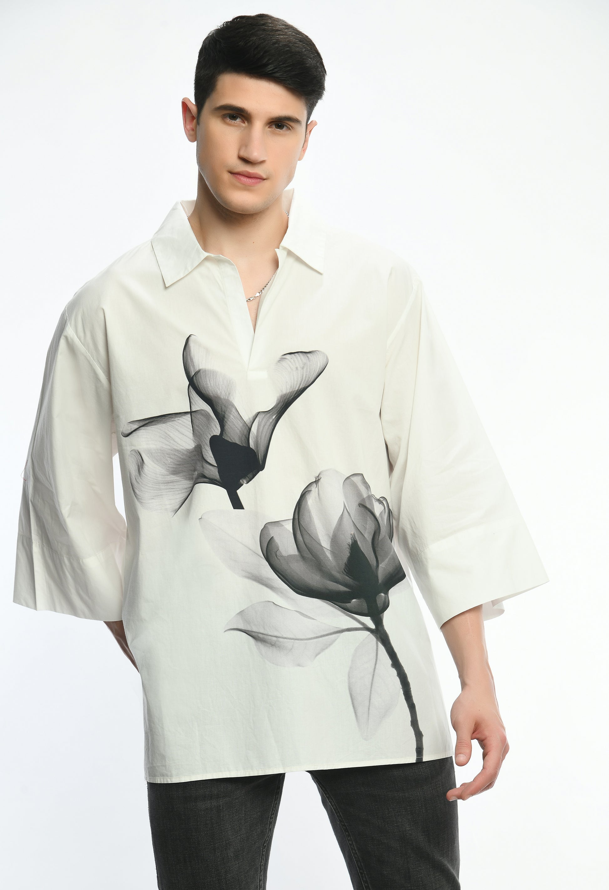 Echoes in Black & White shirt - samant chauhan design