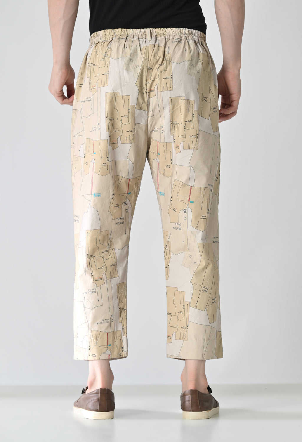 Pattern print trousers