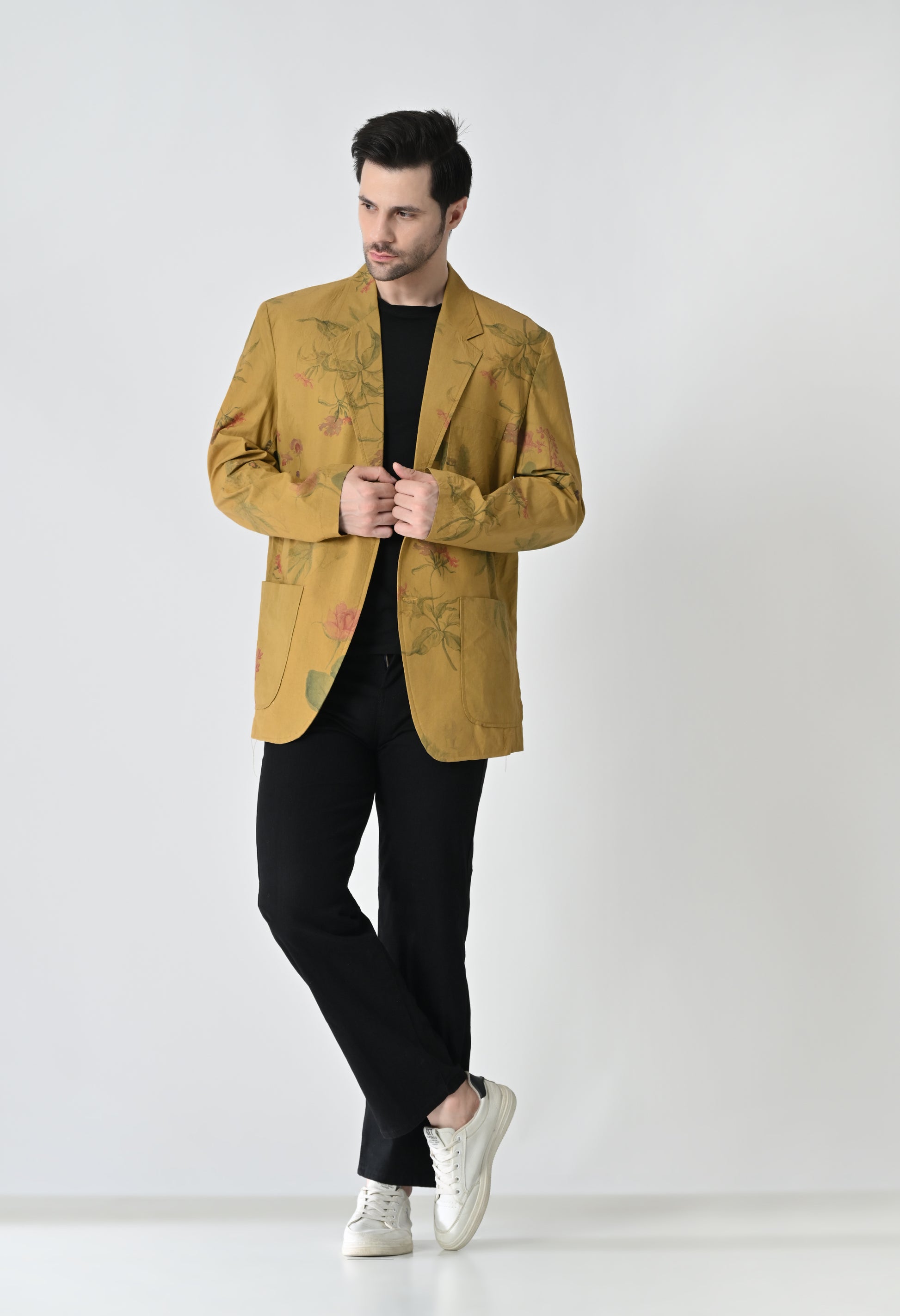 Floral printed jacket