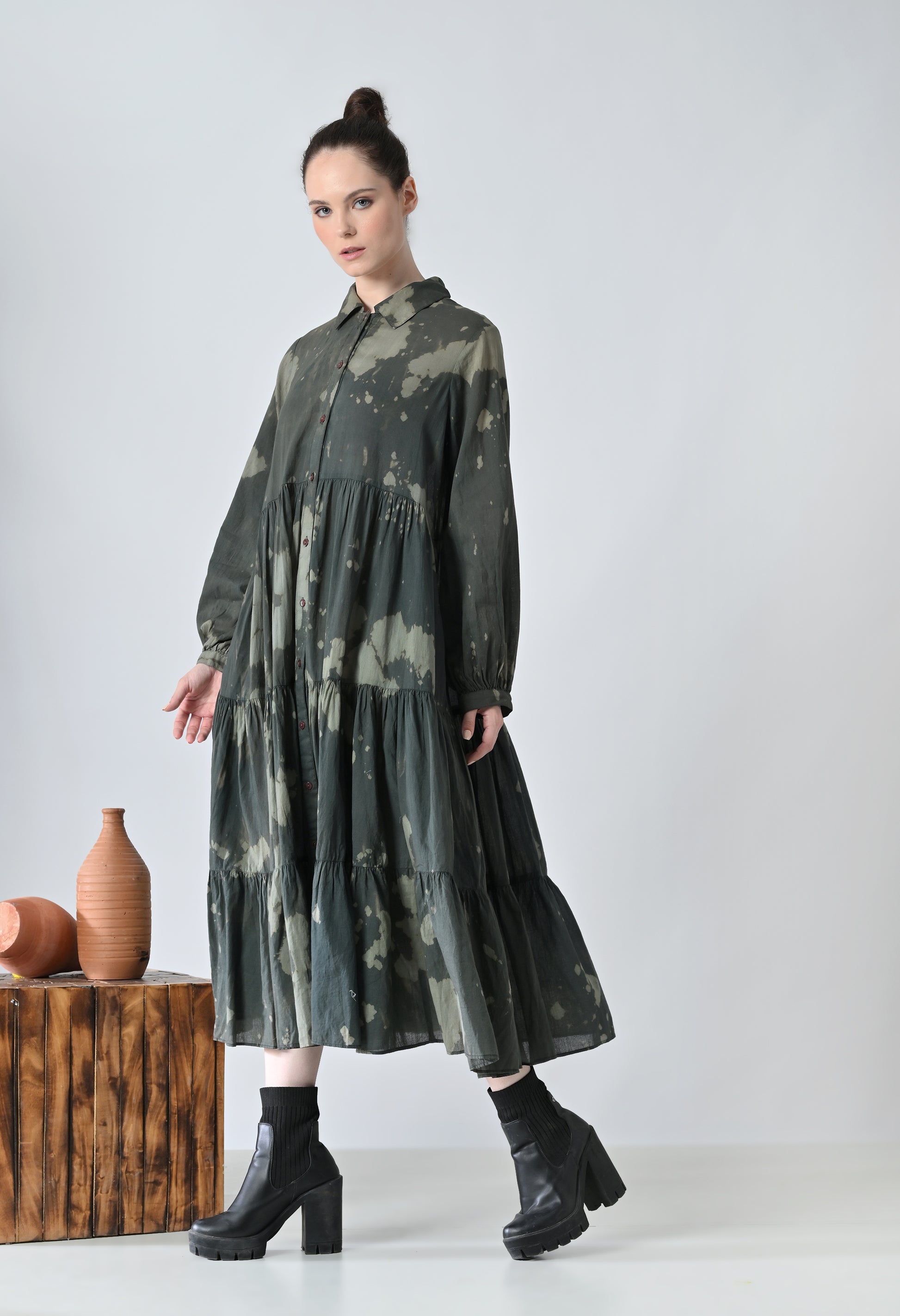 Dual tone dress