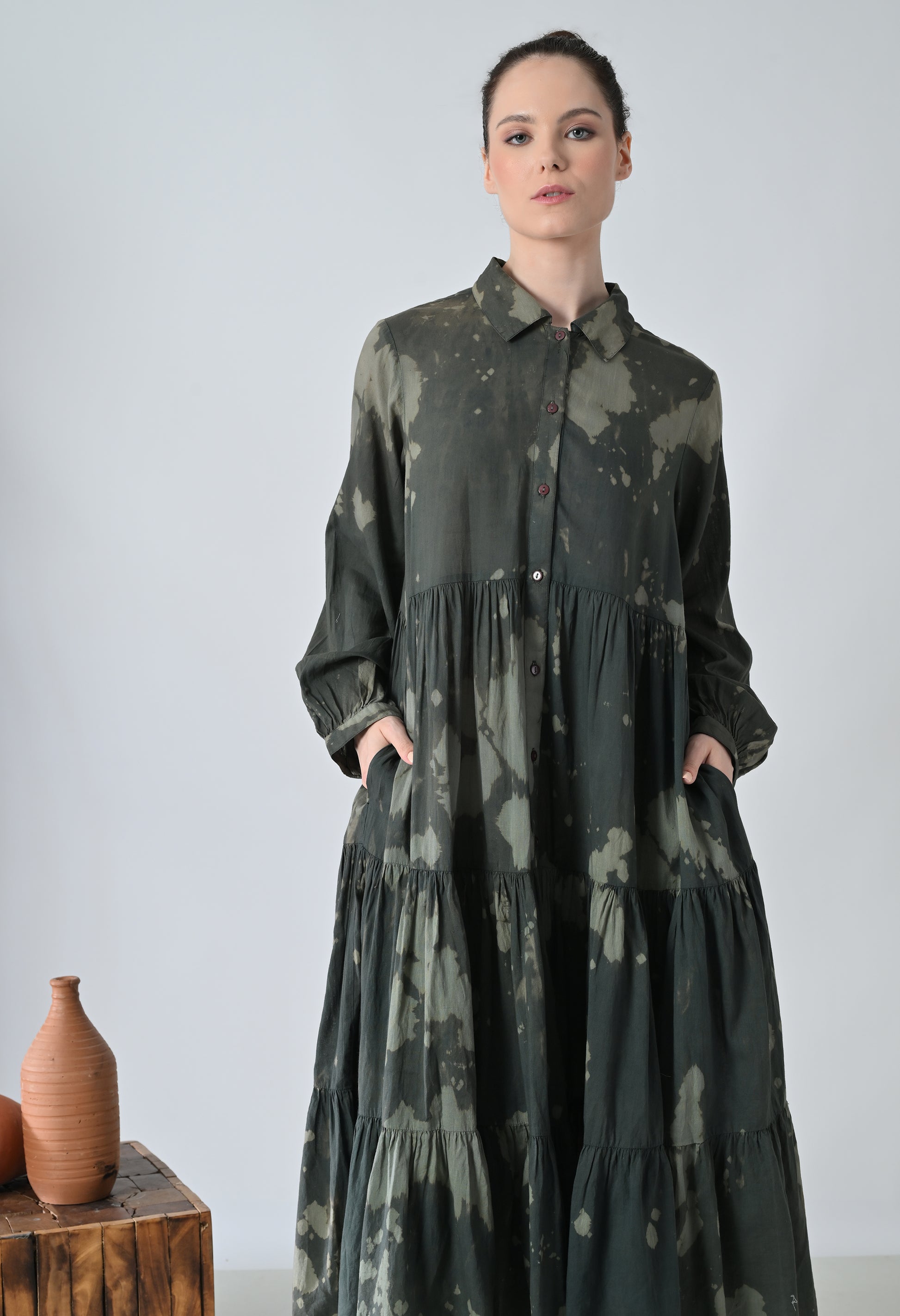 Dual tone dress