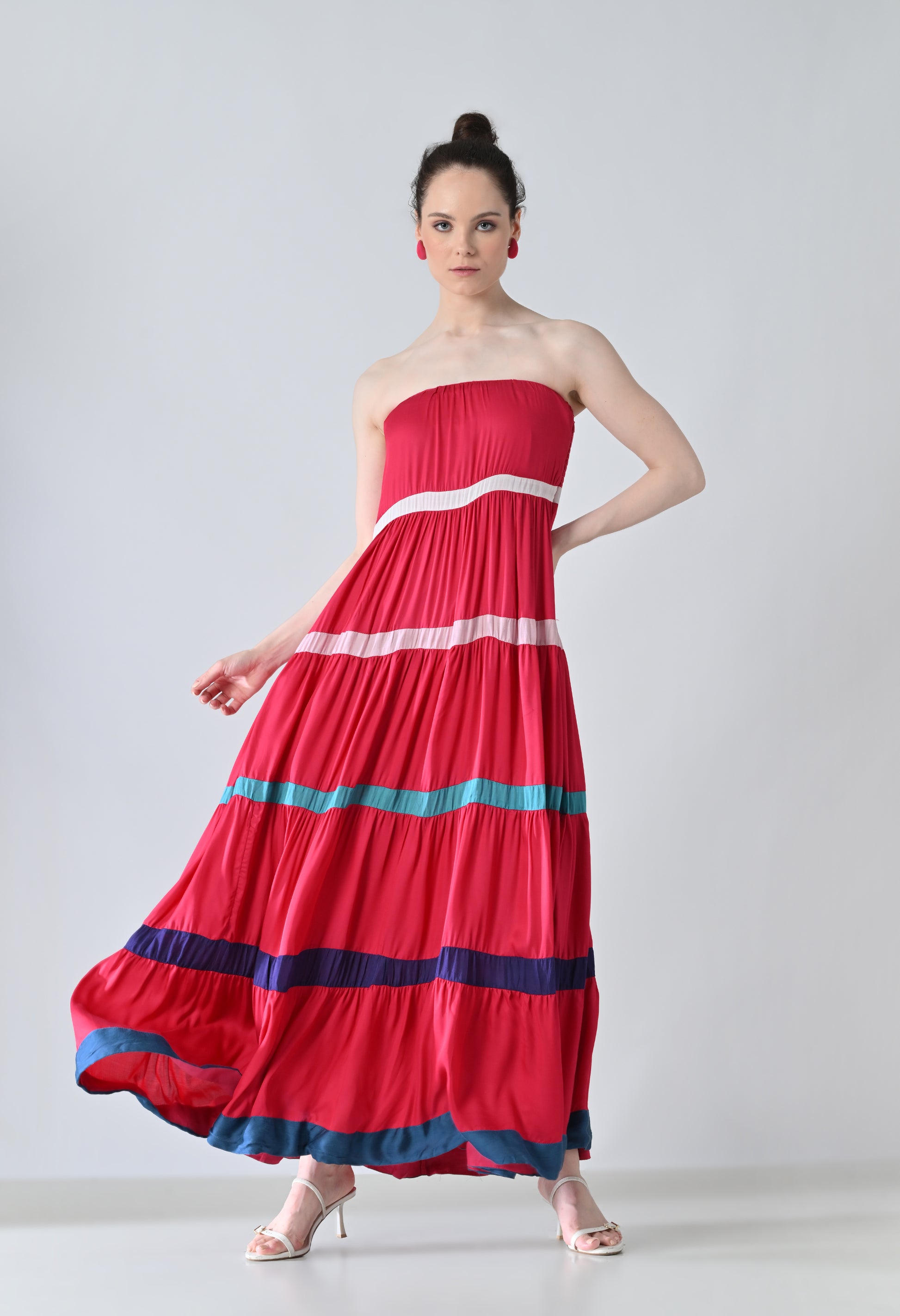 Pink tube dress
