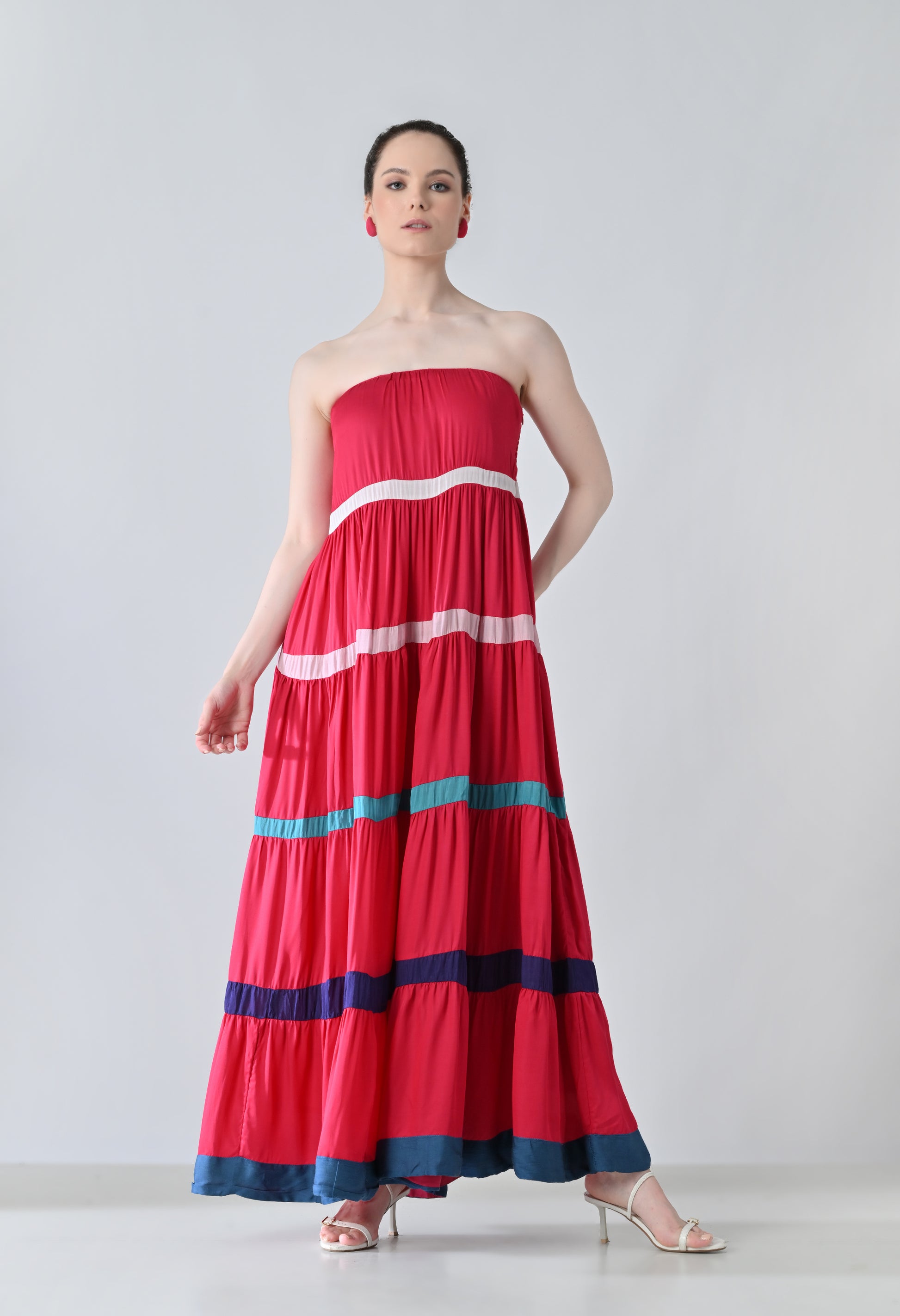 Pink tube dress