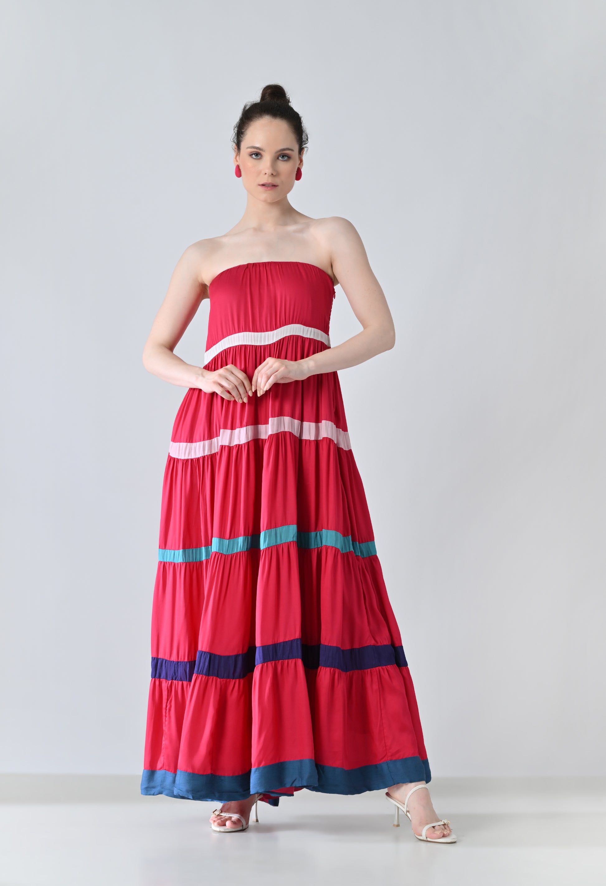 Pink tube dress