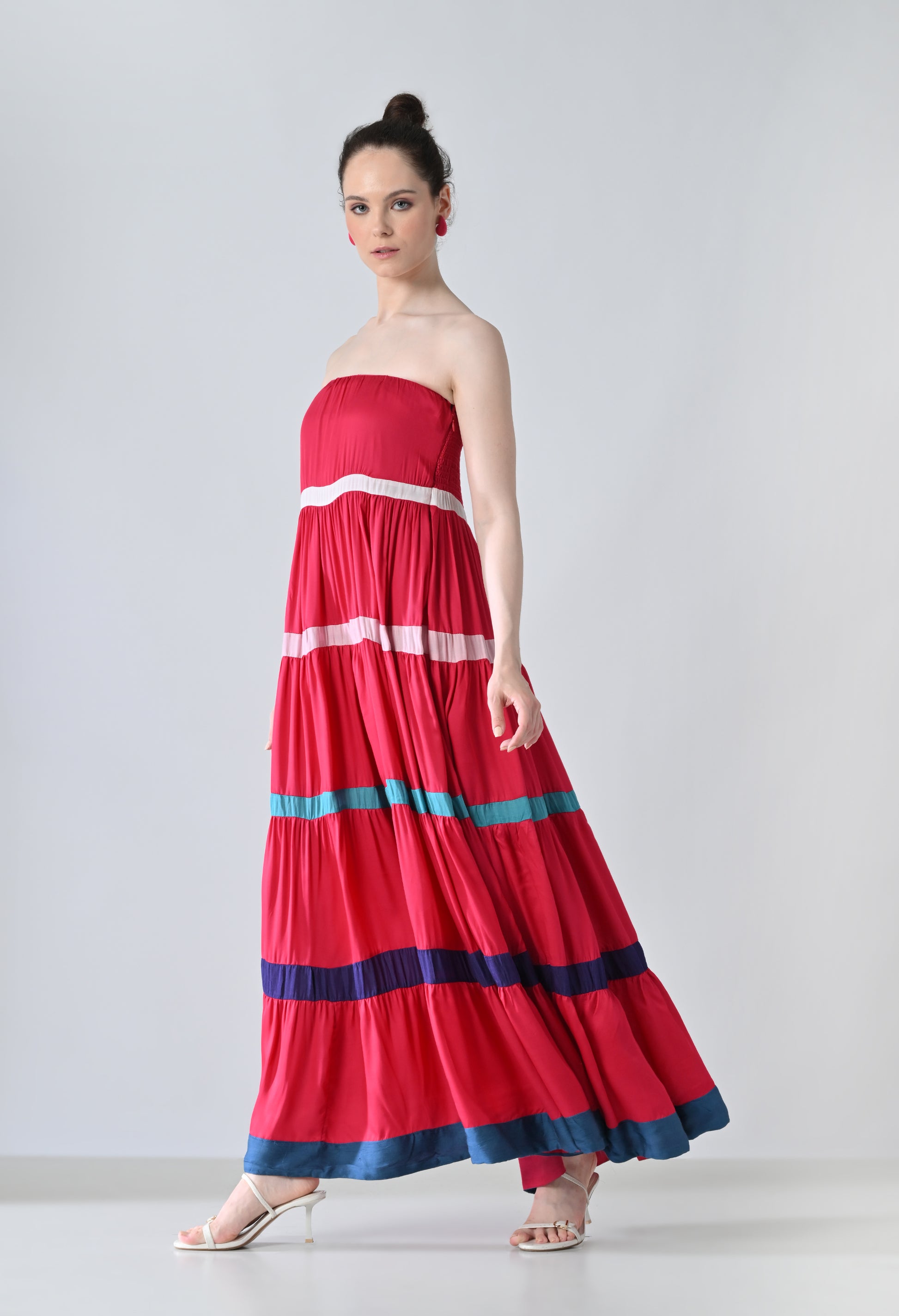 Pink tube dress