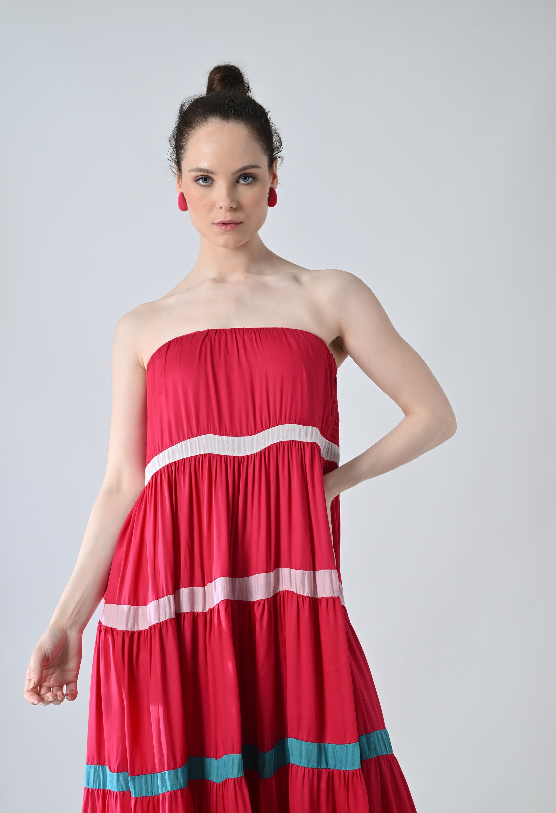 Pink tube dress