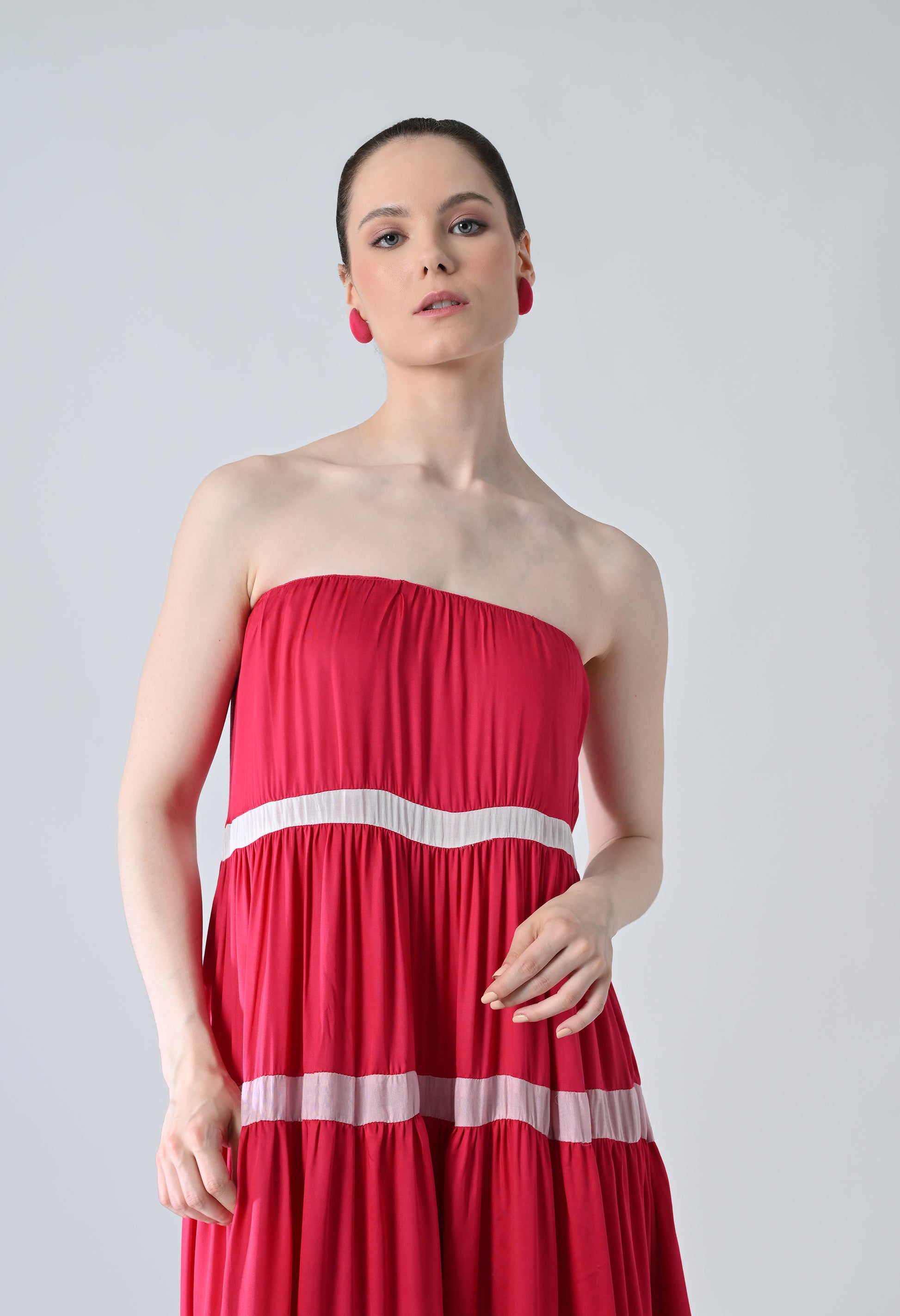 Pink tube dress