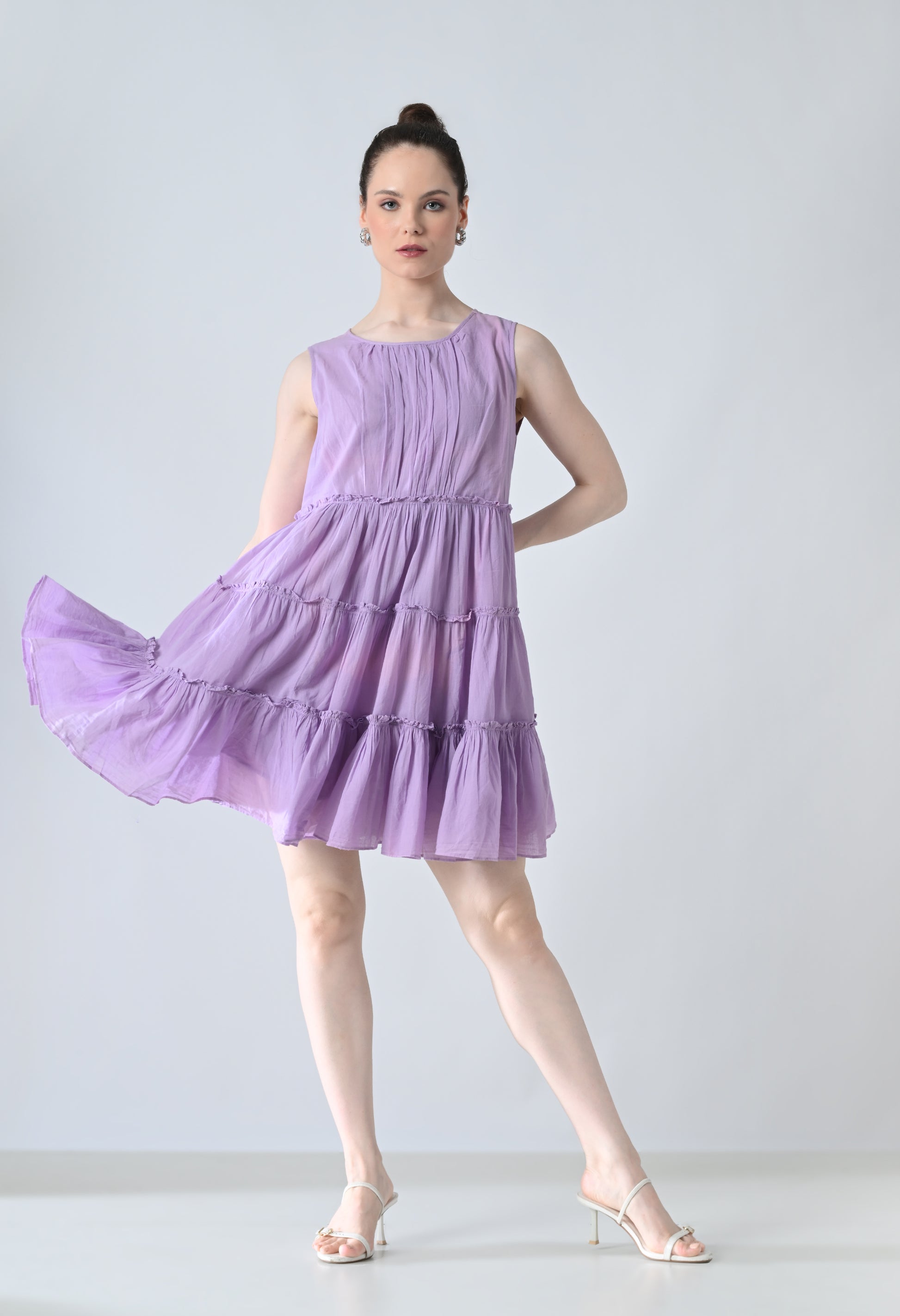 mini lavender dress