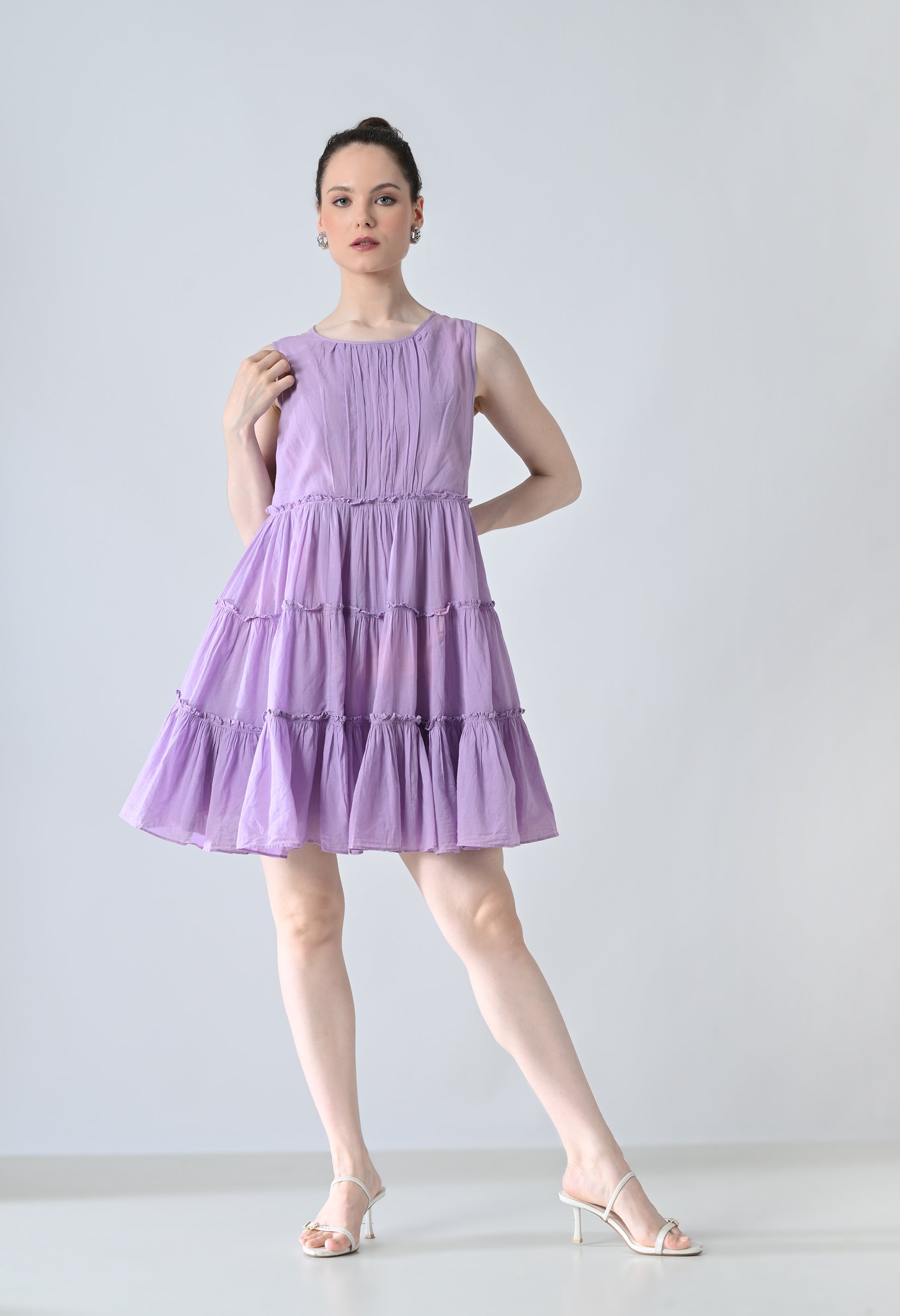 mini lavender dress