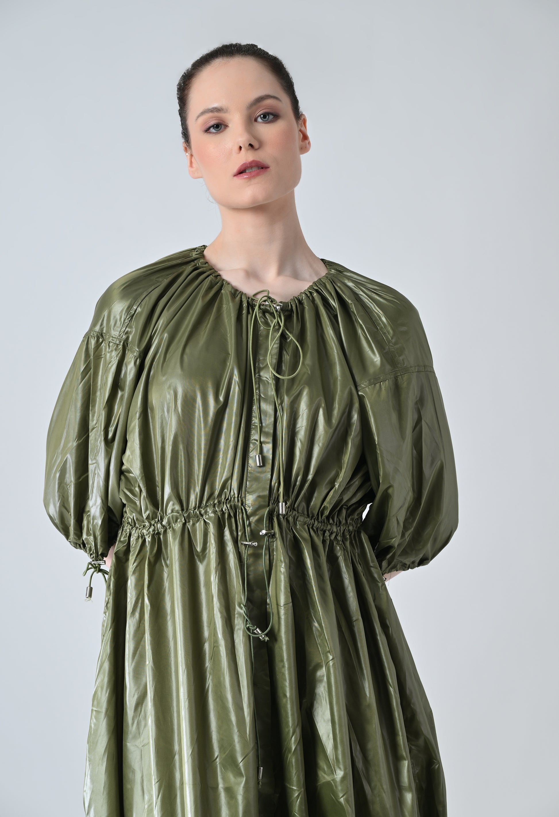 samant chauhan utility shirt dress Samant Chauhan Velvet Maxi Shirtdress