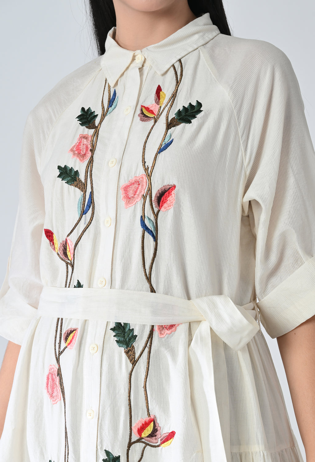 white  floral dress