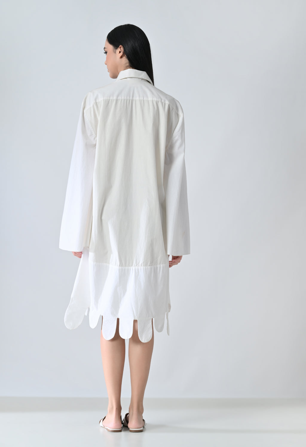 Leaf patch dress