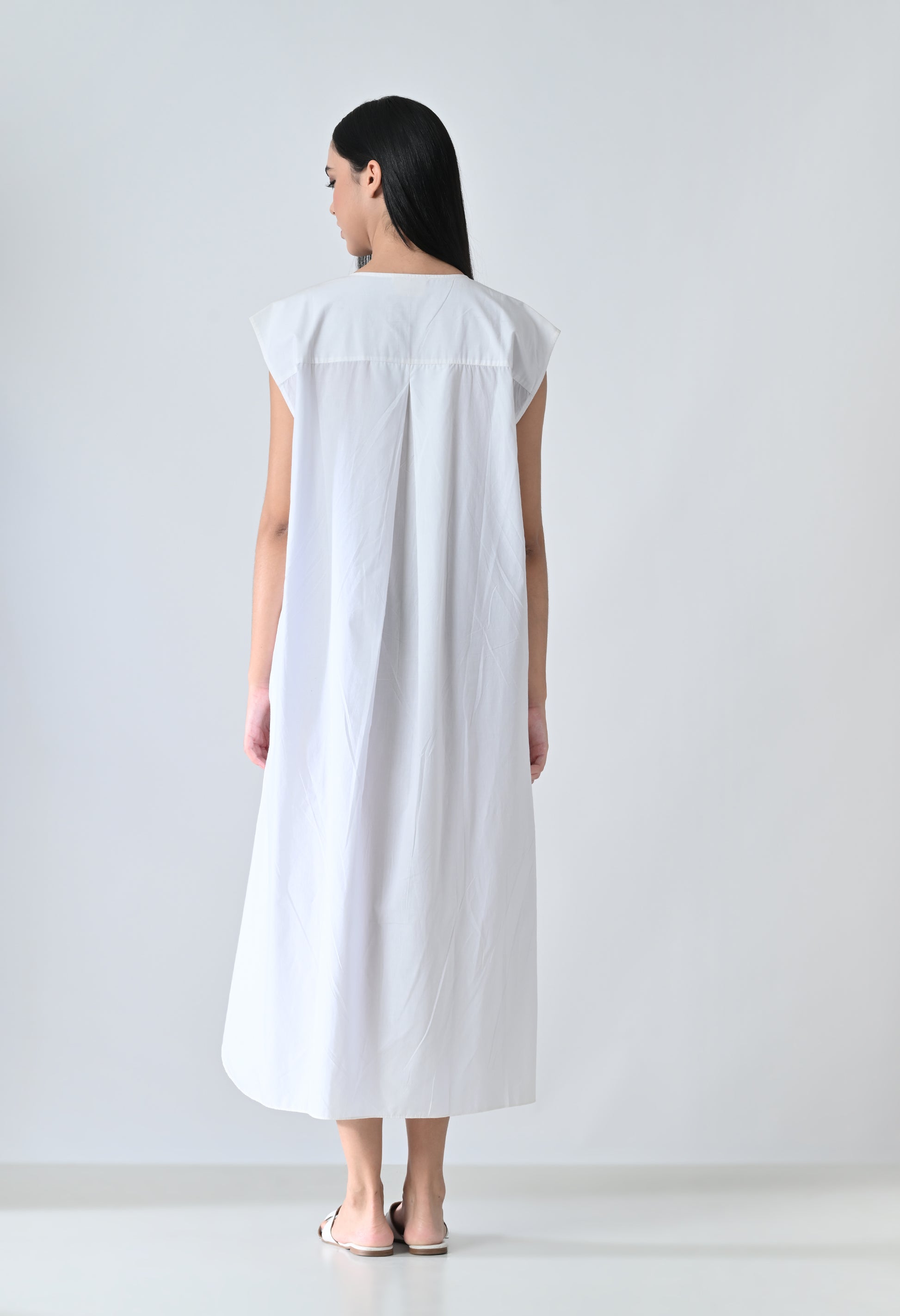 White floral dress
