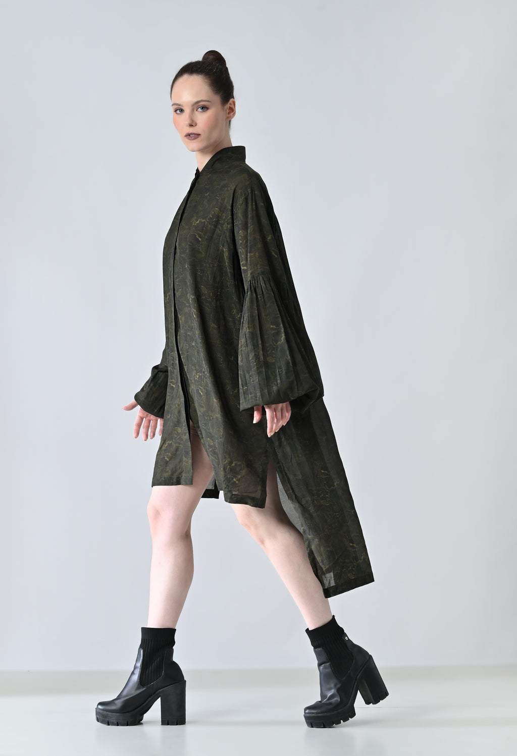 olive green shirt