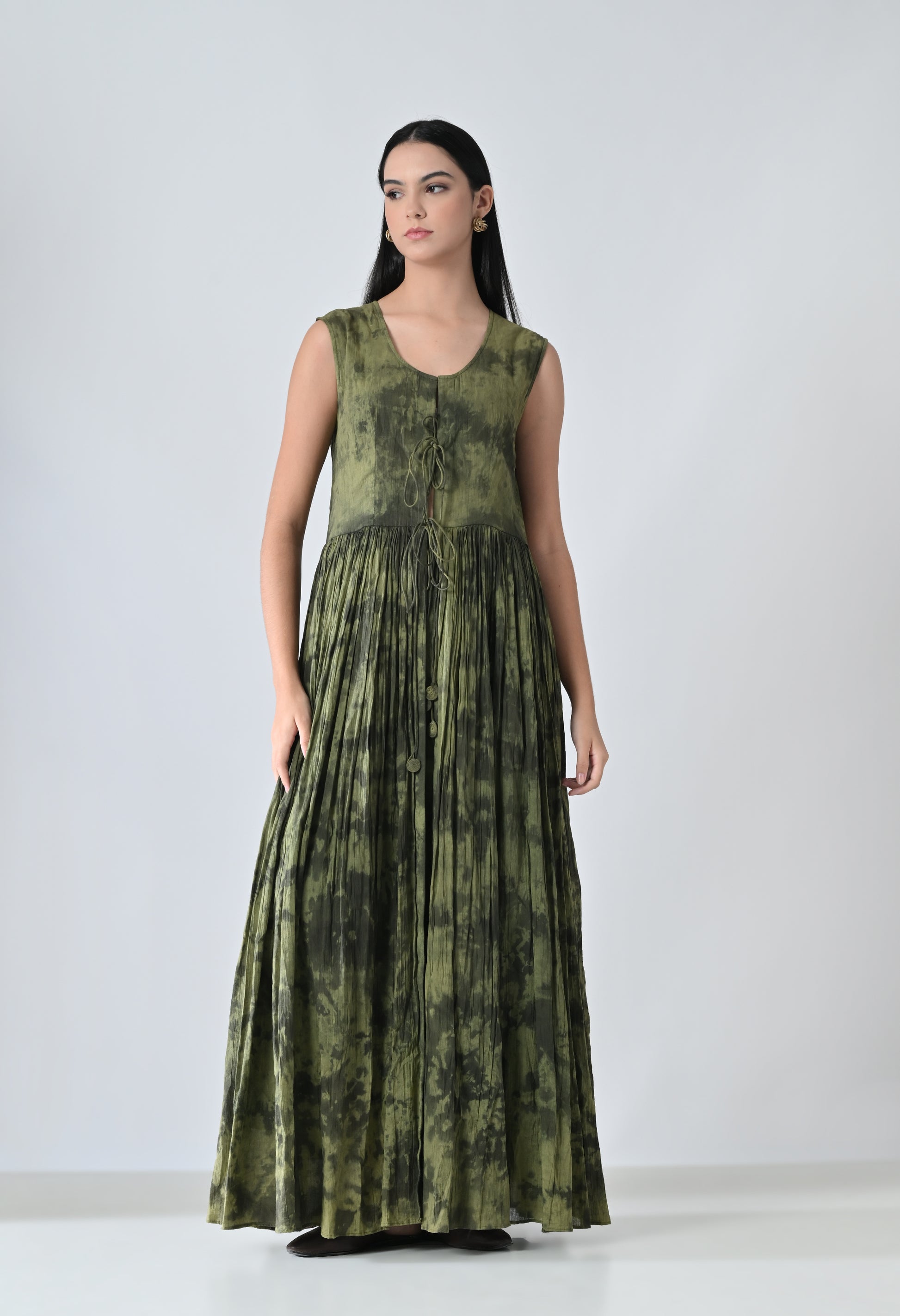 Green Static dress