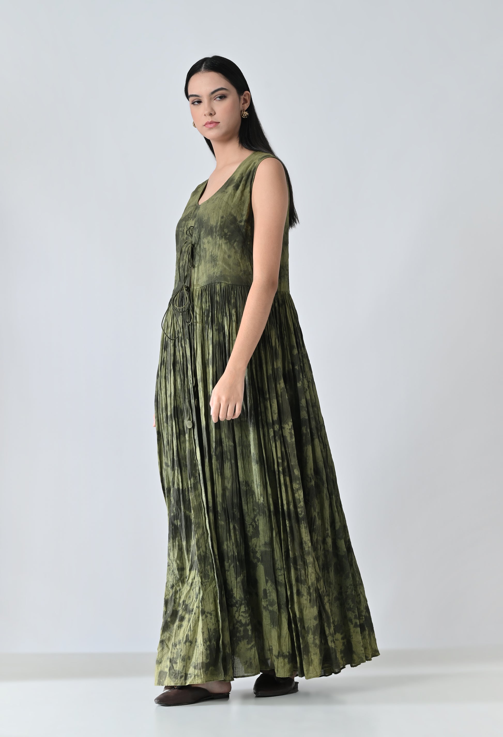 Green Static dress