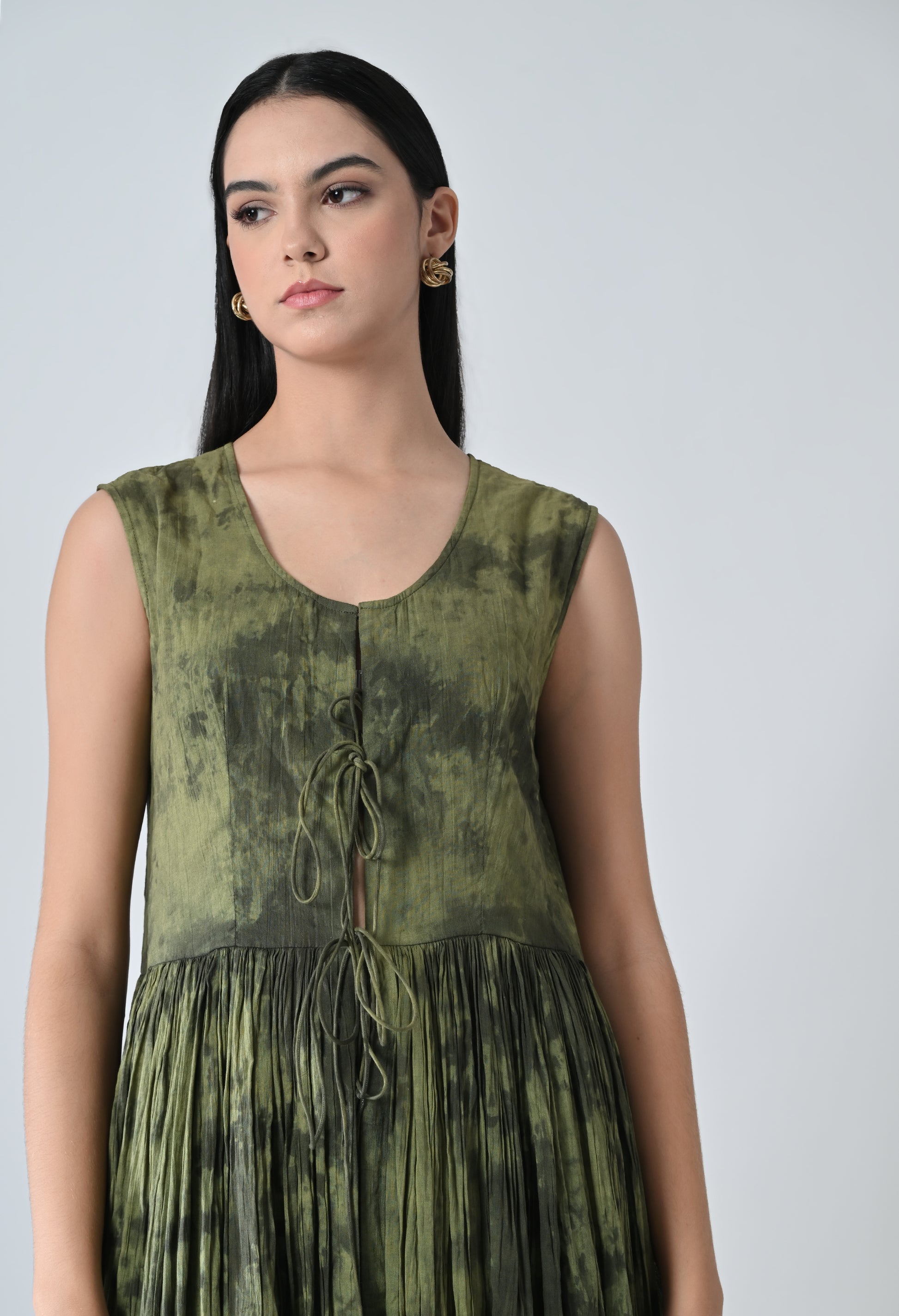 Green Static dress