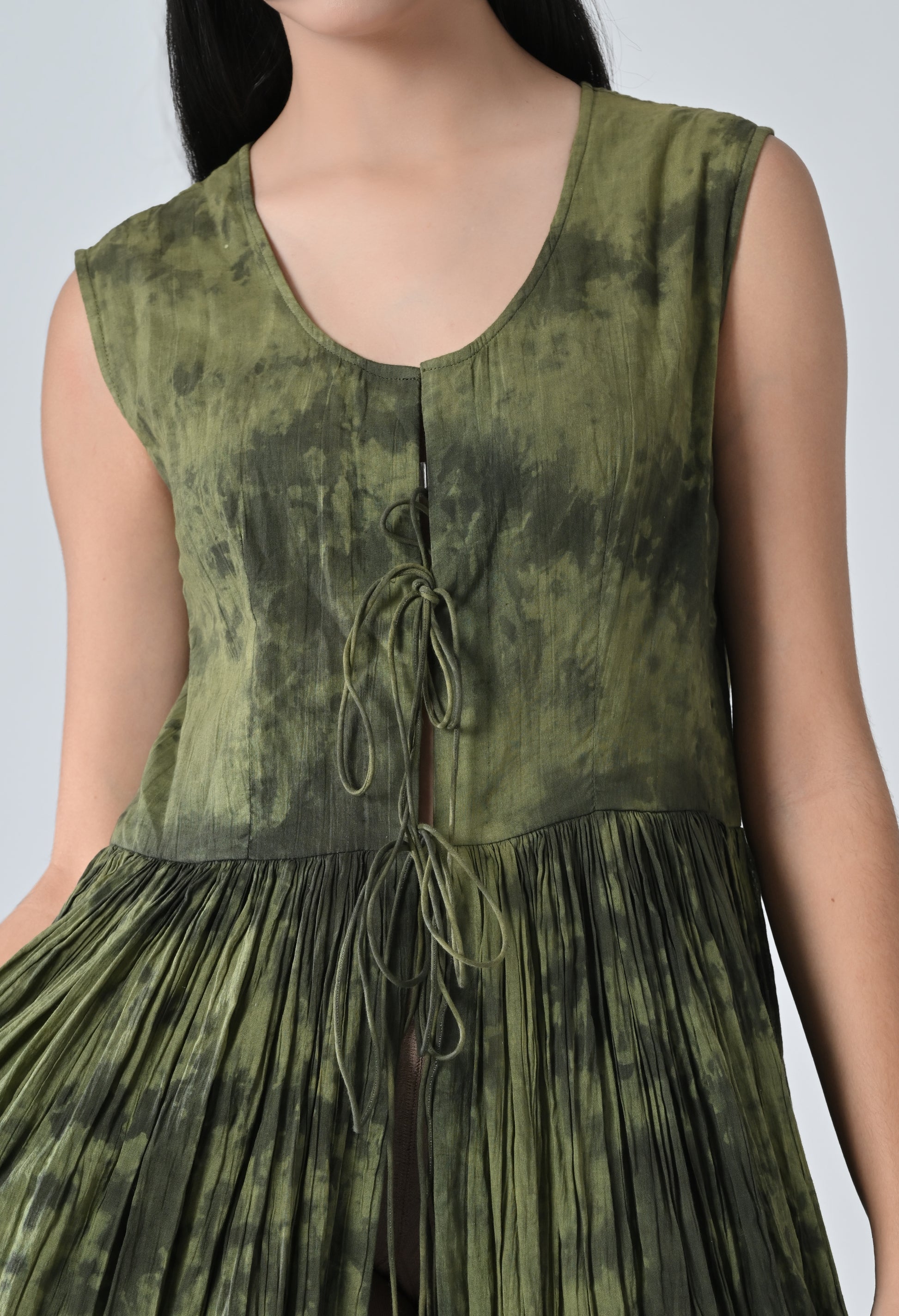 Green Static dress