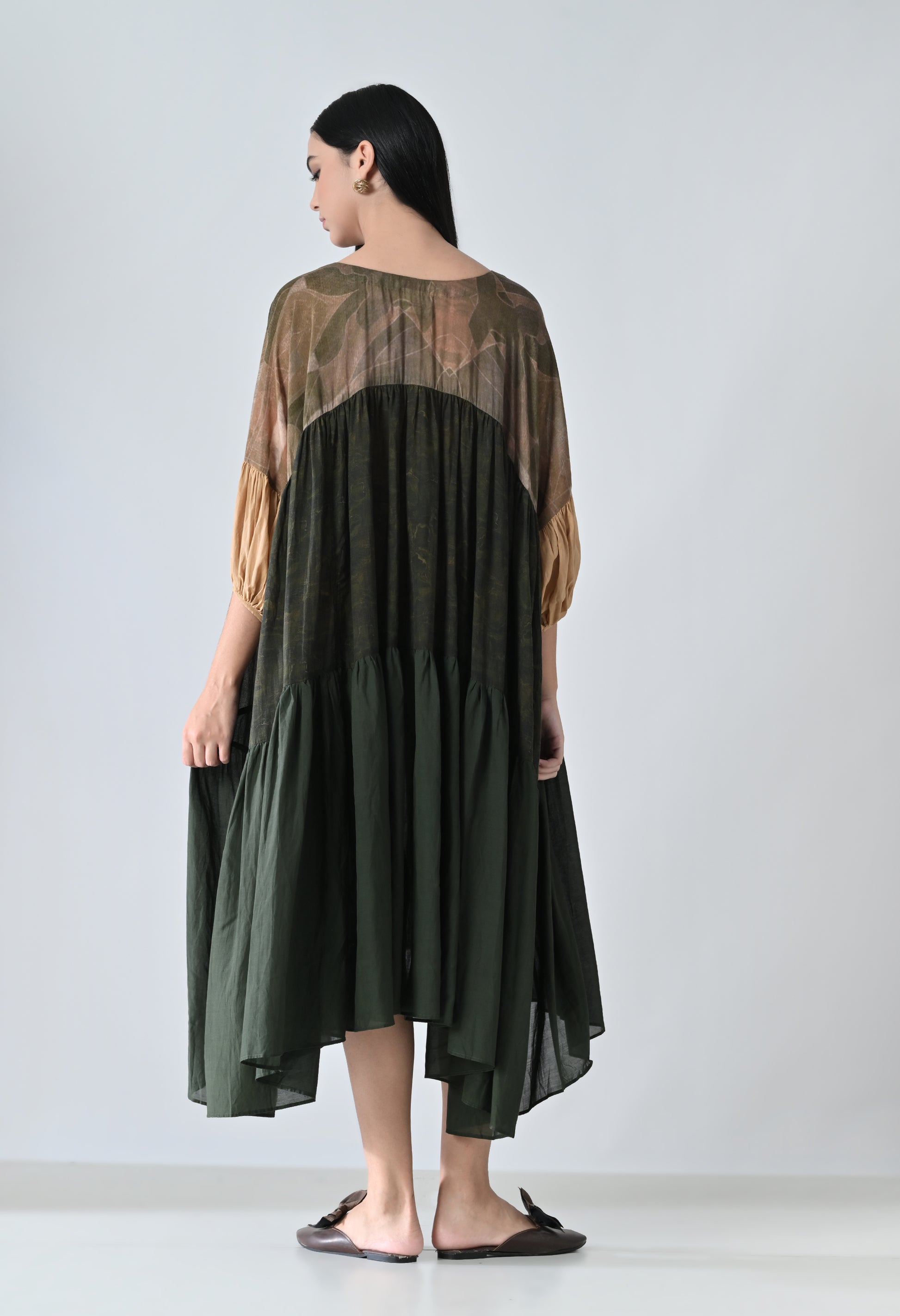 Military green dress