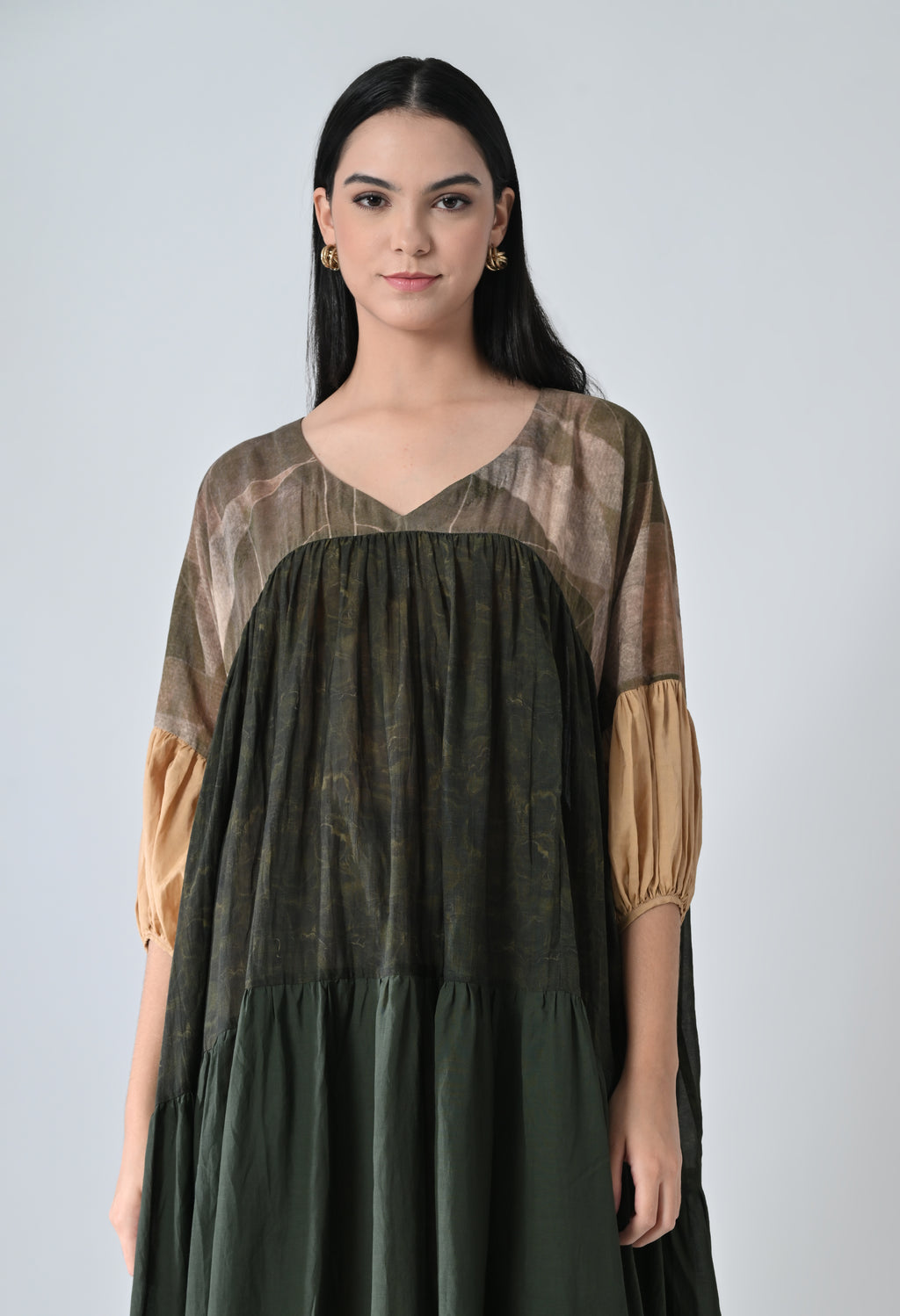 Military green dress