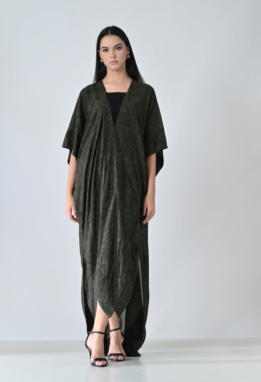 Front open dress