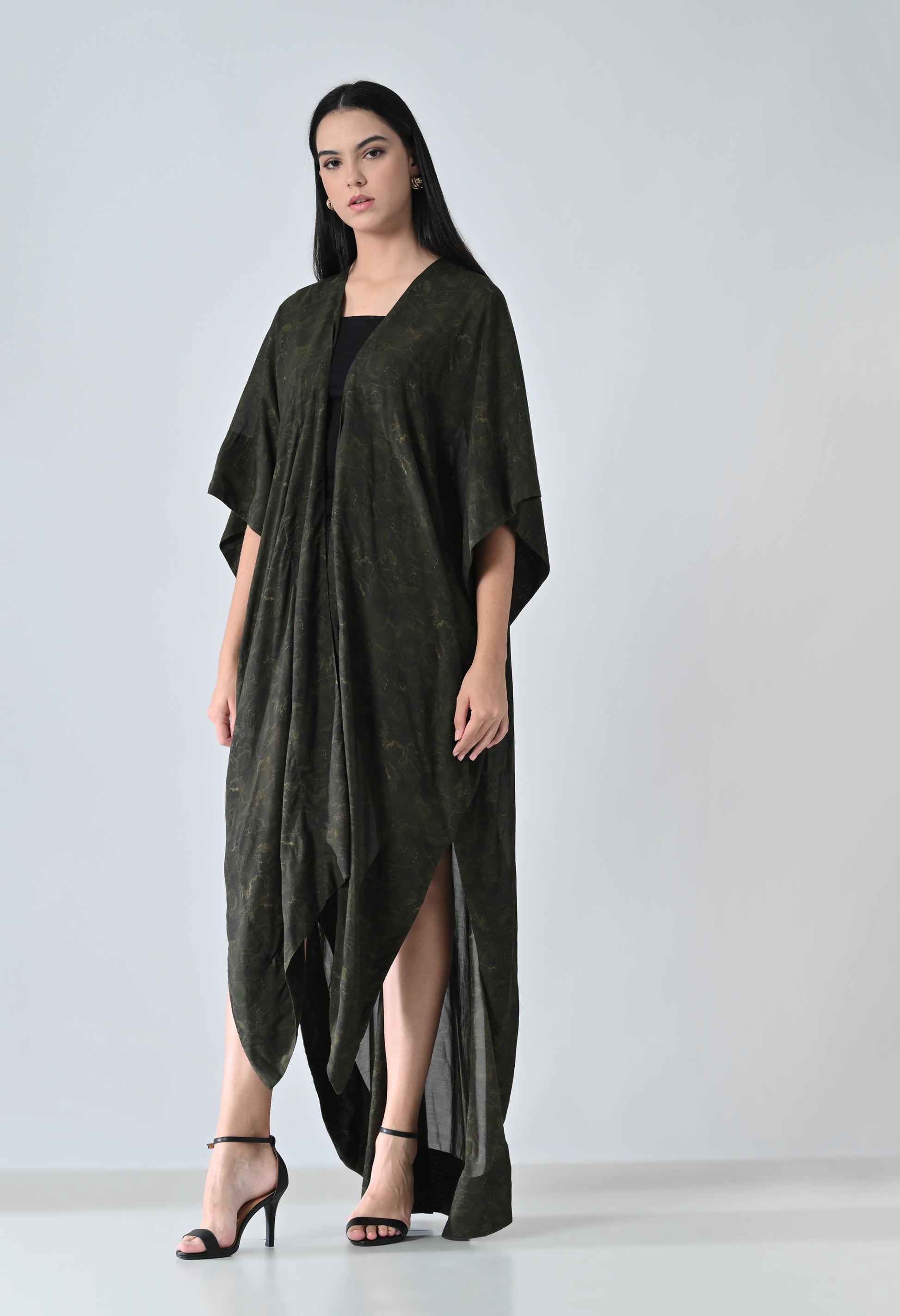 Front open dress