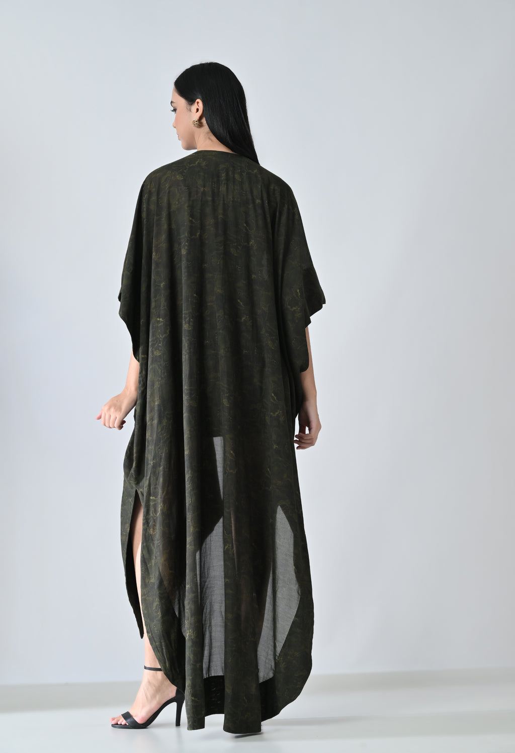 Front open dress