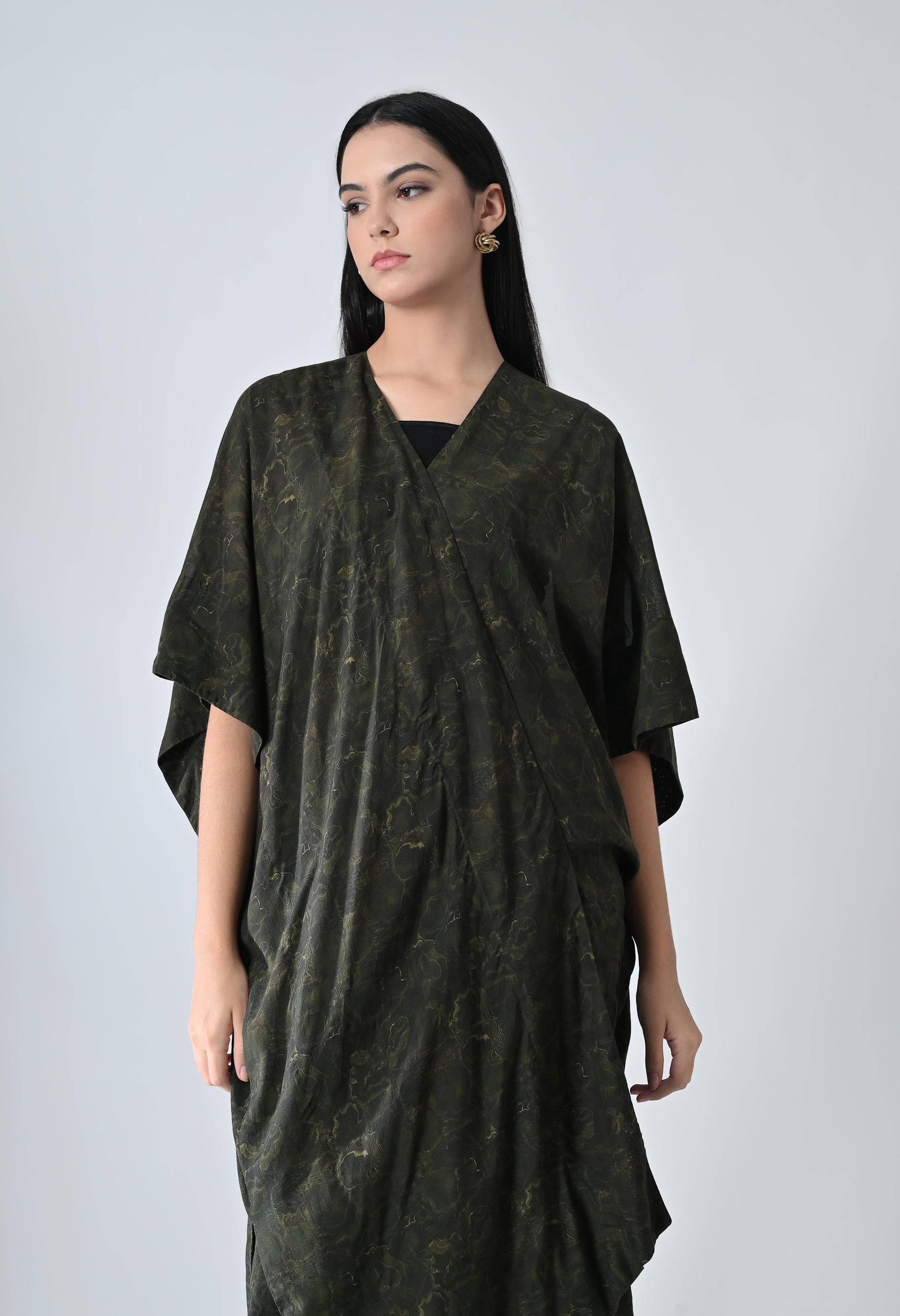 Front open dress