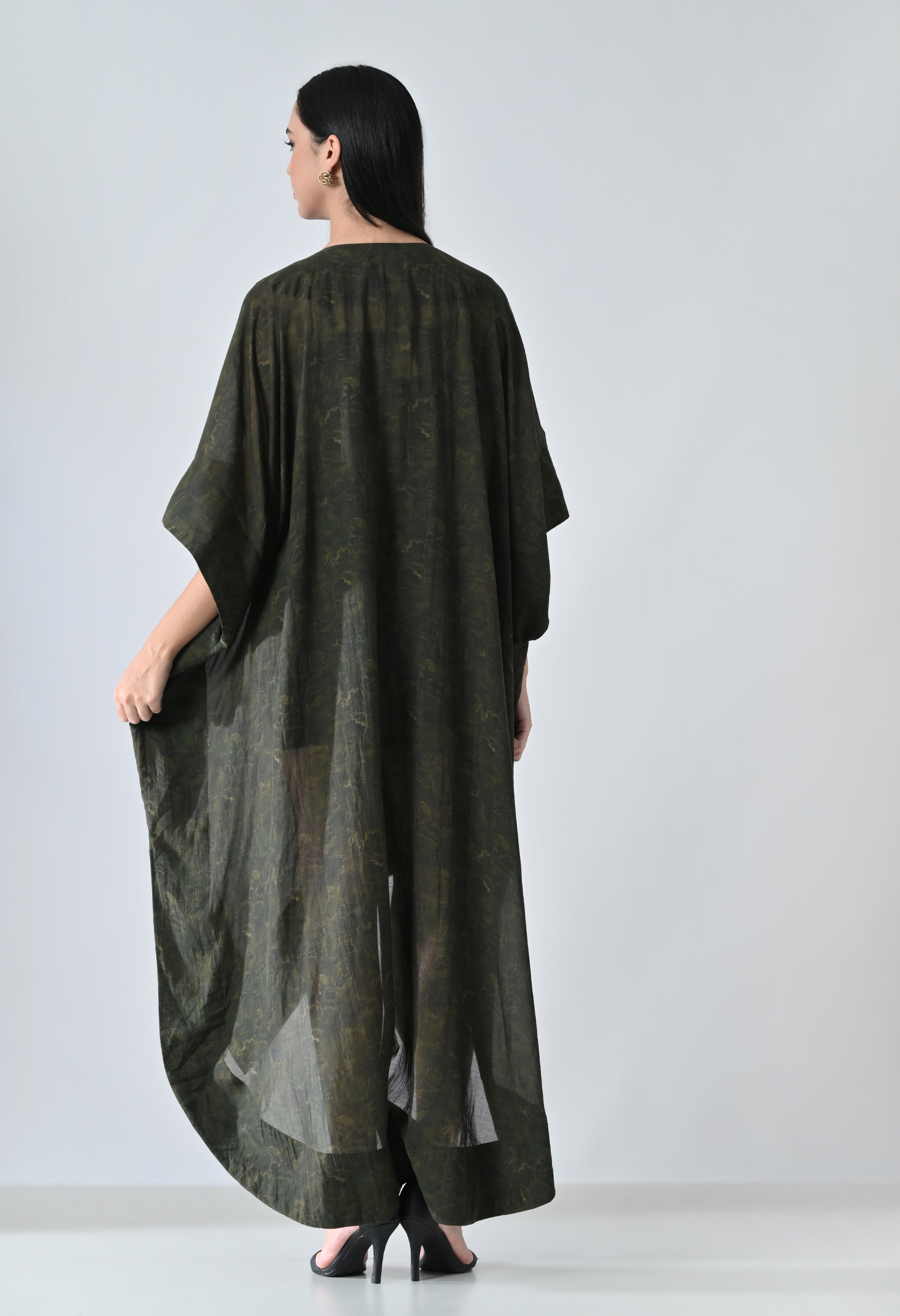 Front open dress