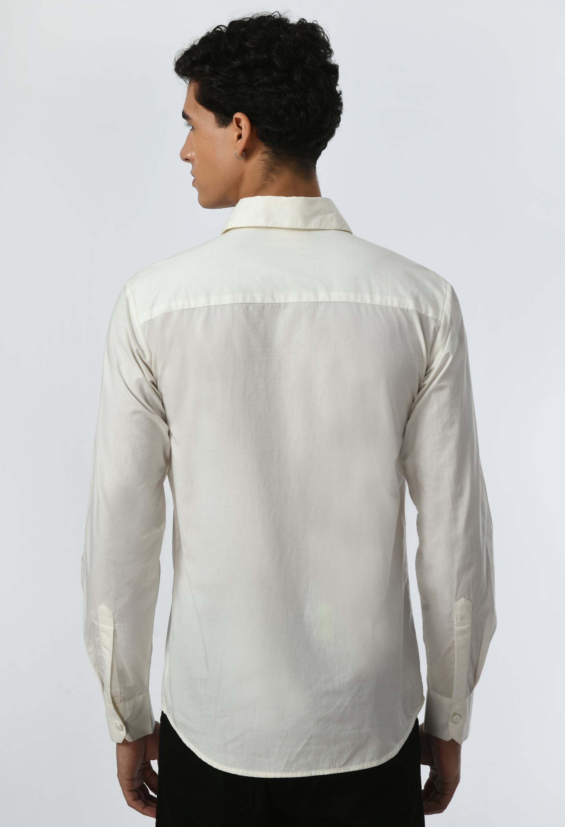 Crème Pleat shirt