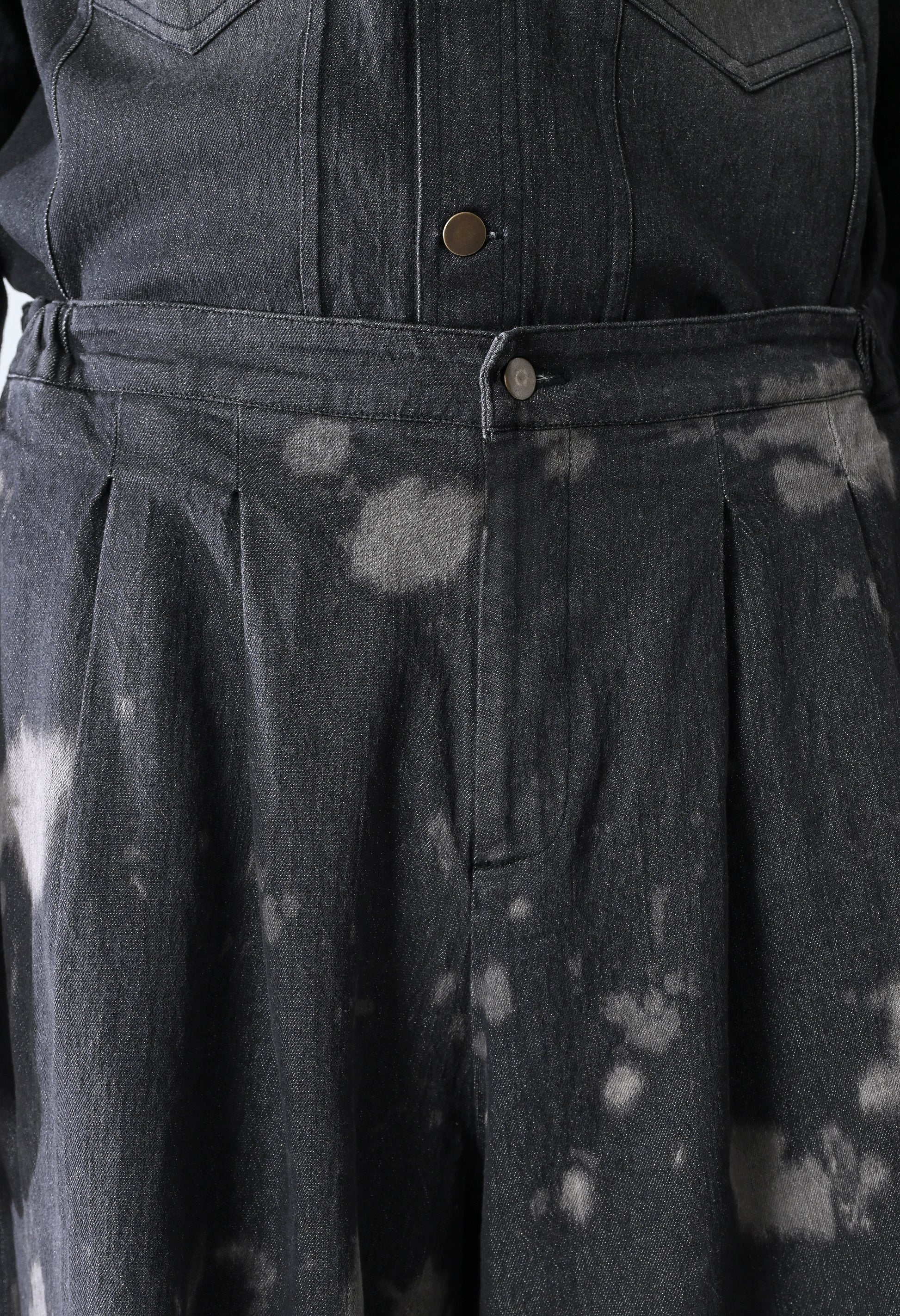 Rugged Black Denim Trousers