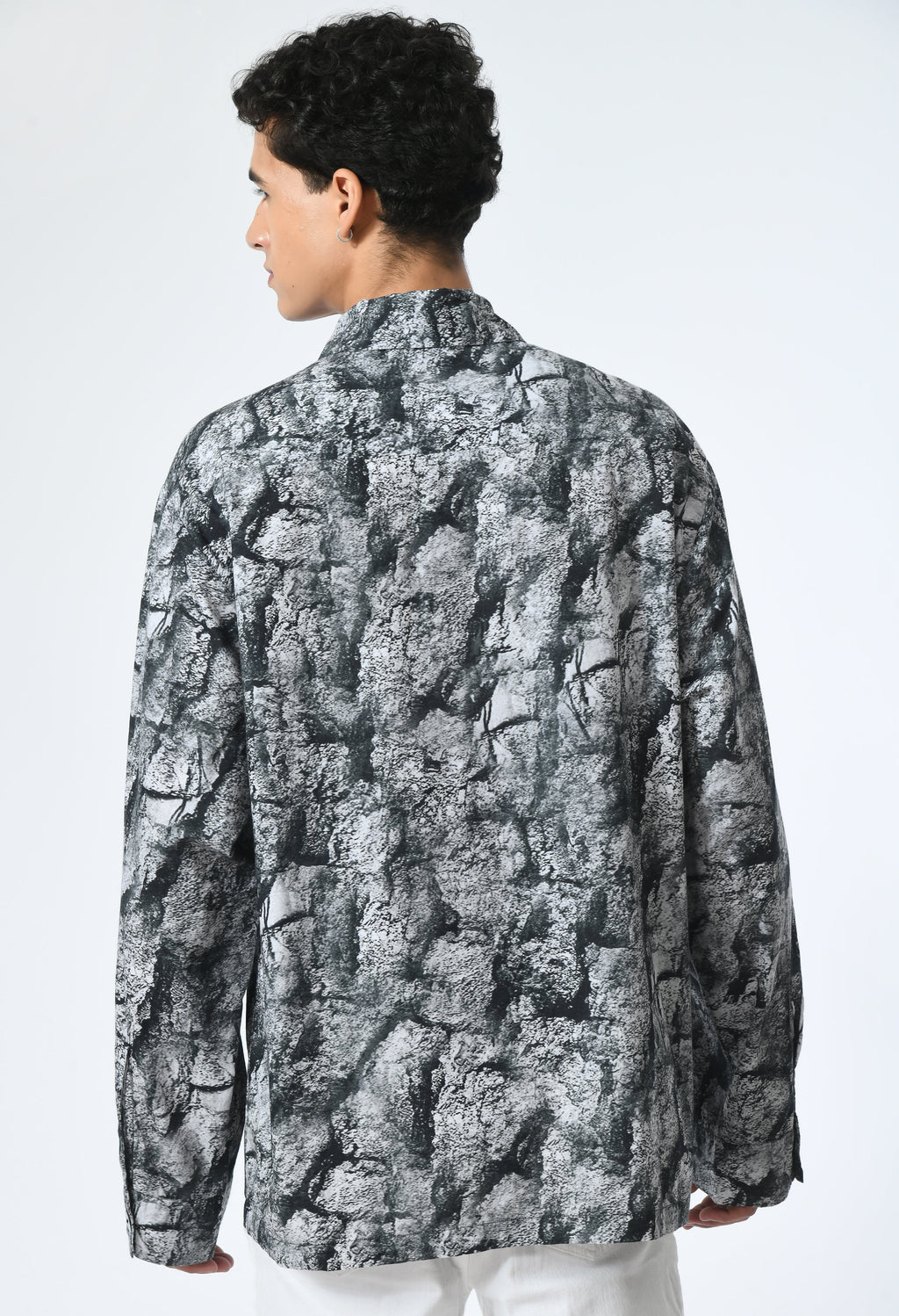 PIXEL RUSH SHIRT featuring Bombay to Tokyo inspired print, soft cotton, cultural fusion design.