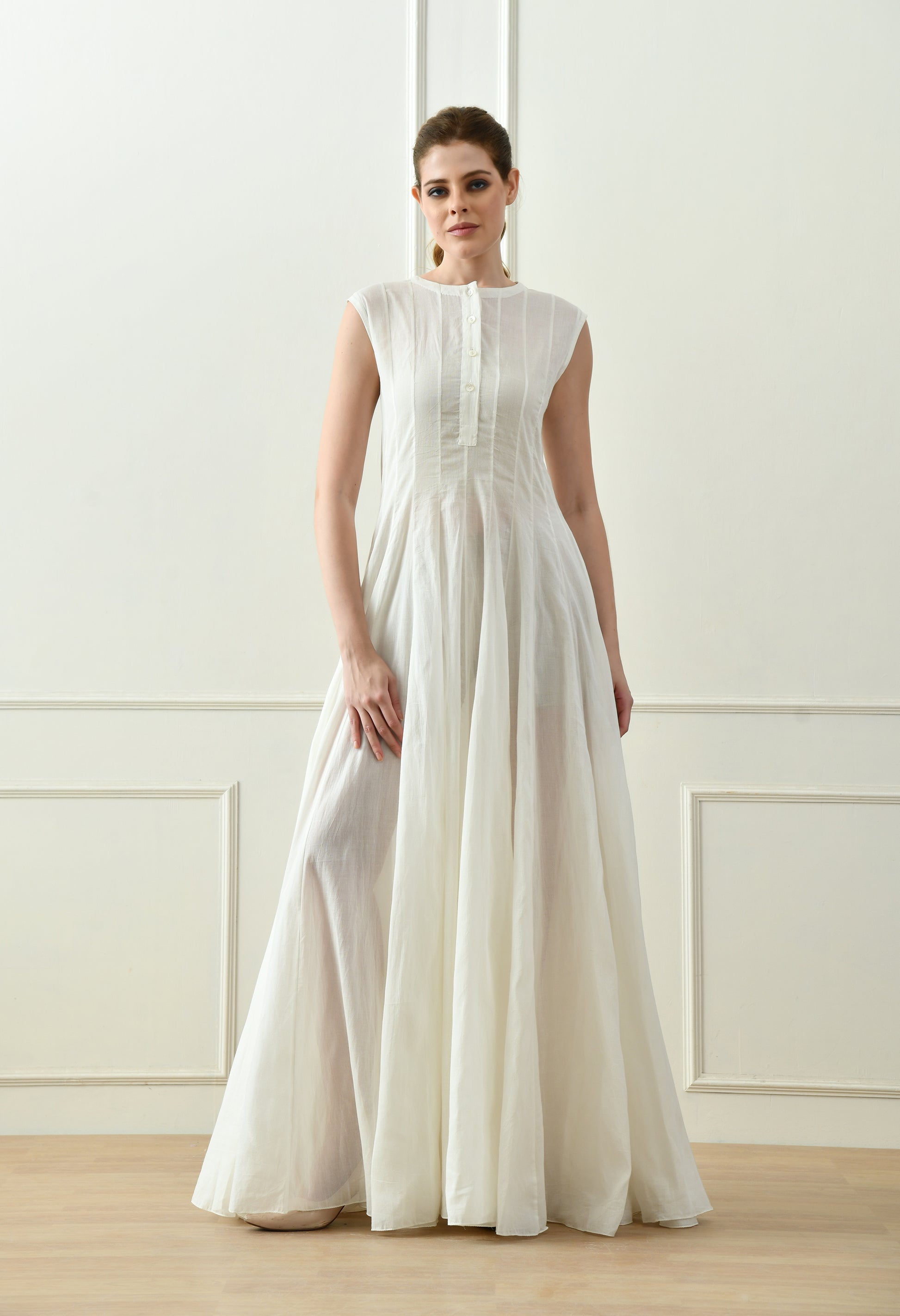 Cream kota dress