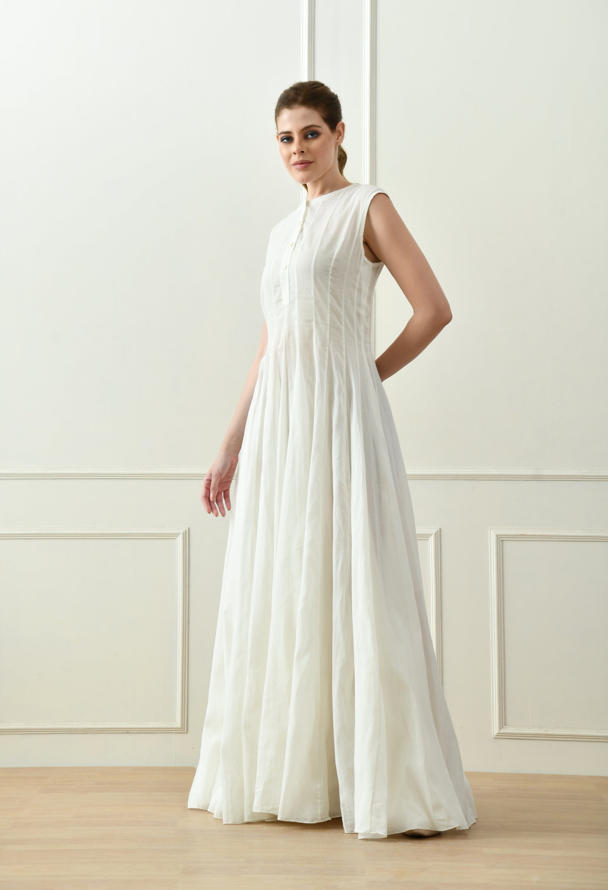 Cream kota dress