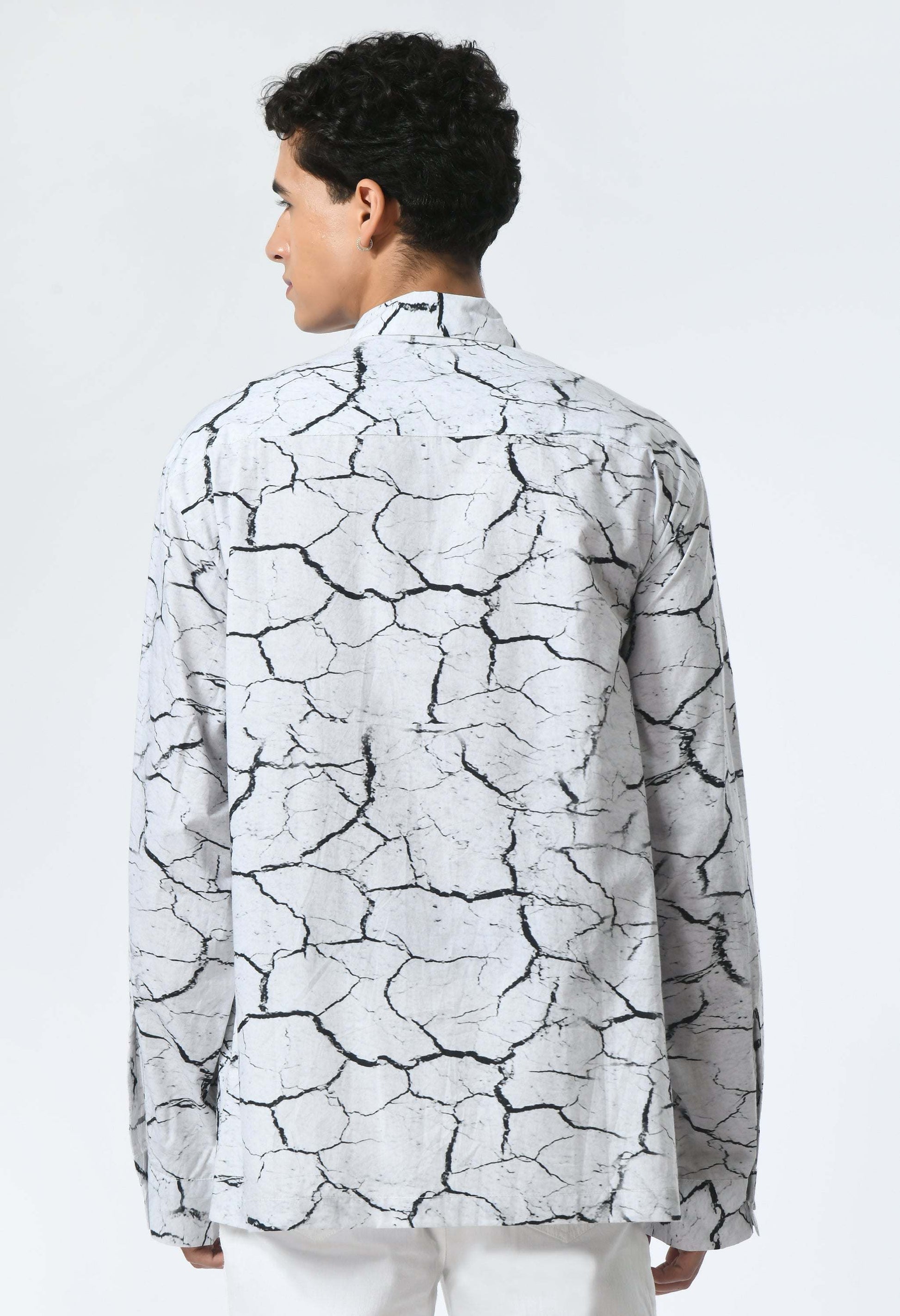 INKWAVE SHIRT featuring a cultural print inspired by Bombay to Tokyo journey, crafted in soft cotton.