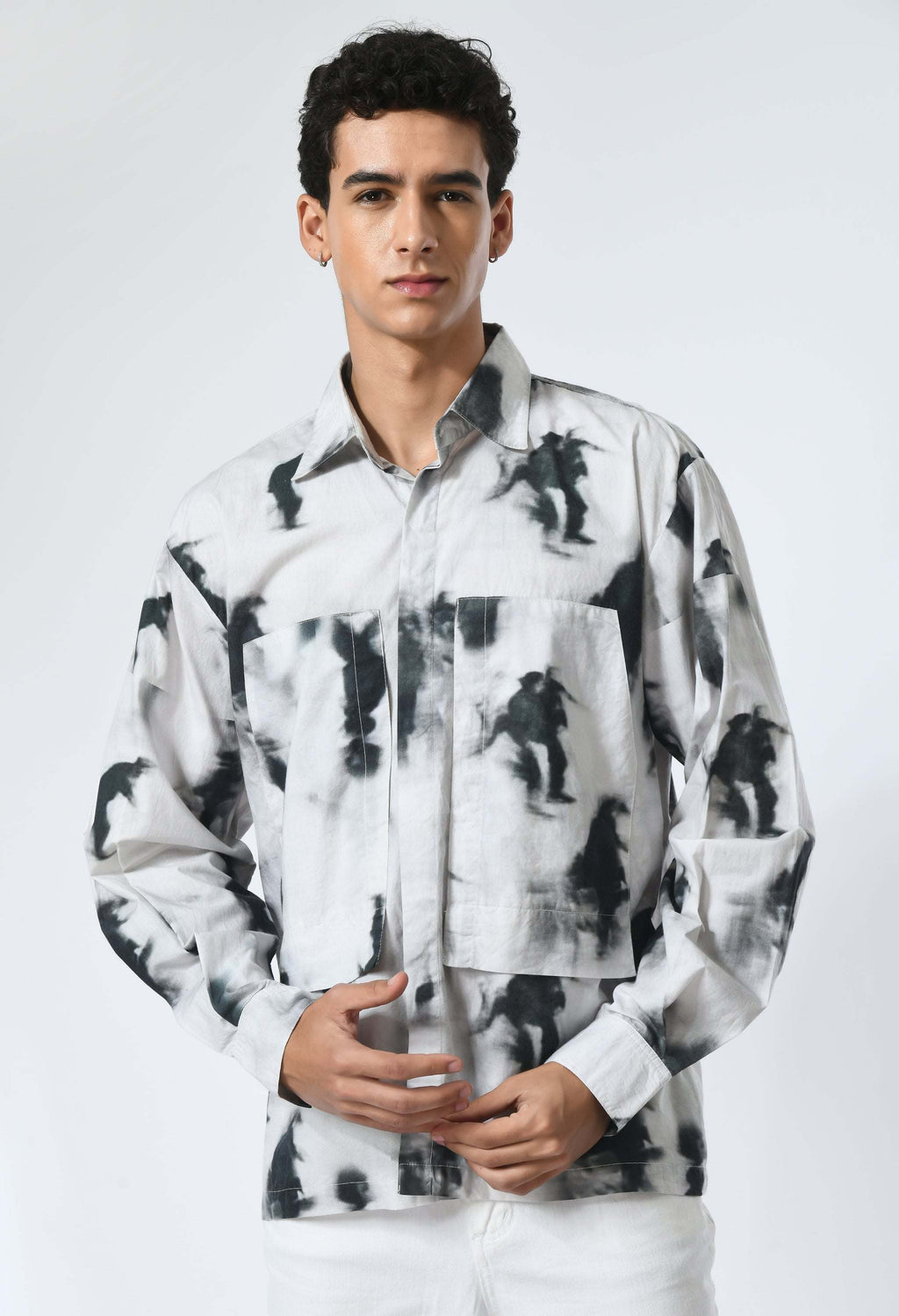 Smudge Play Shirt with Bombay to Tokyo inspired print in soft cotton.