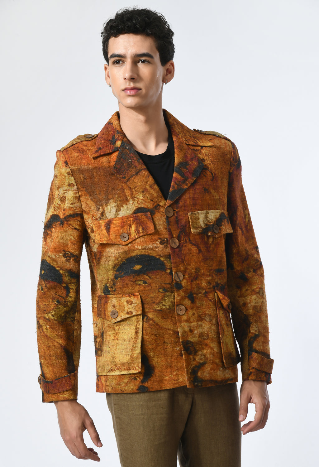 Patterned Depth jacket - samant chauhan design 