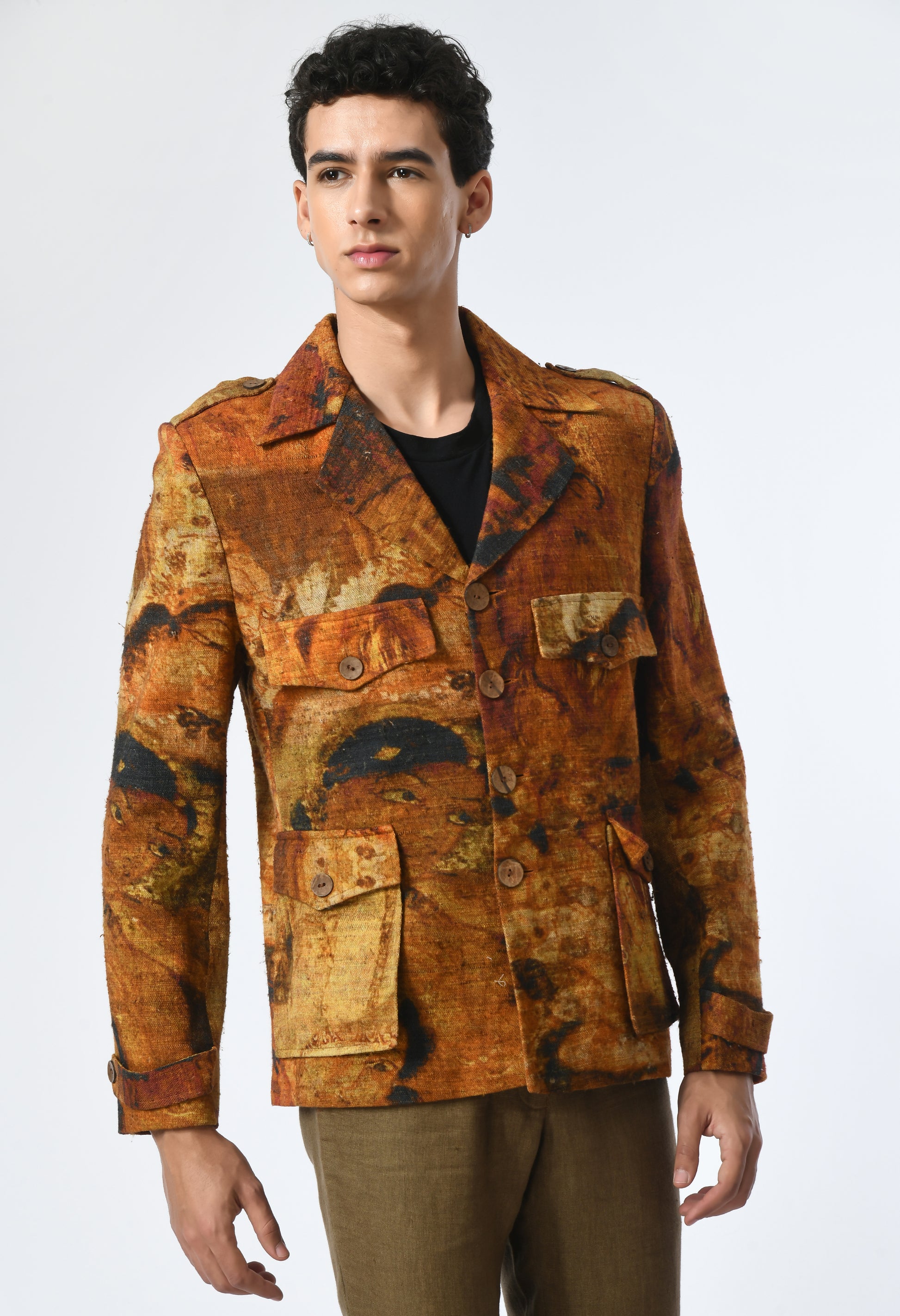 Patterned Depth jacket - samant chauhan design 