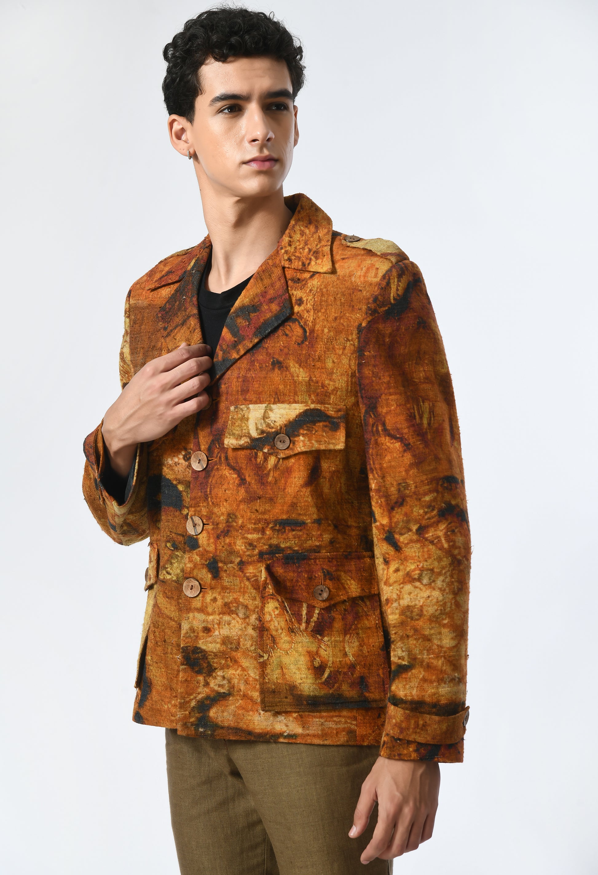 Patterned Depth jacket - samant chauhan design 