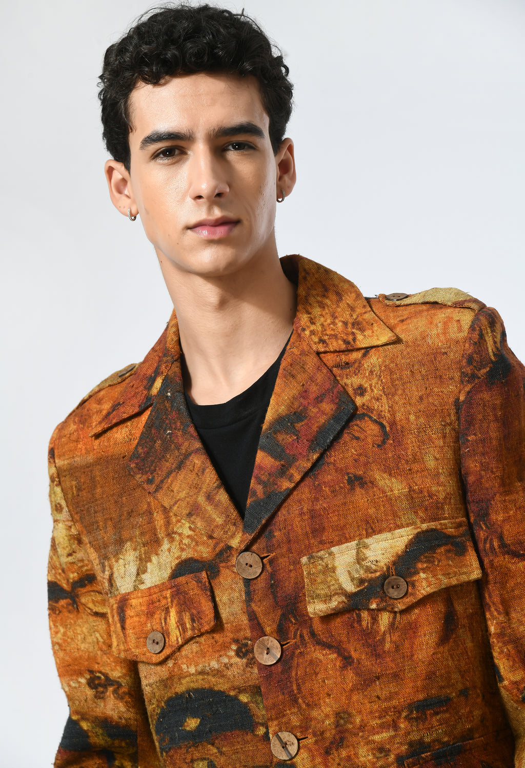 Patterned Depth jacket - samant chauhan design 