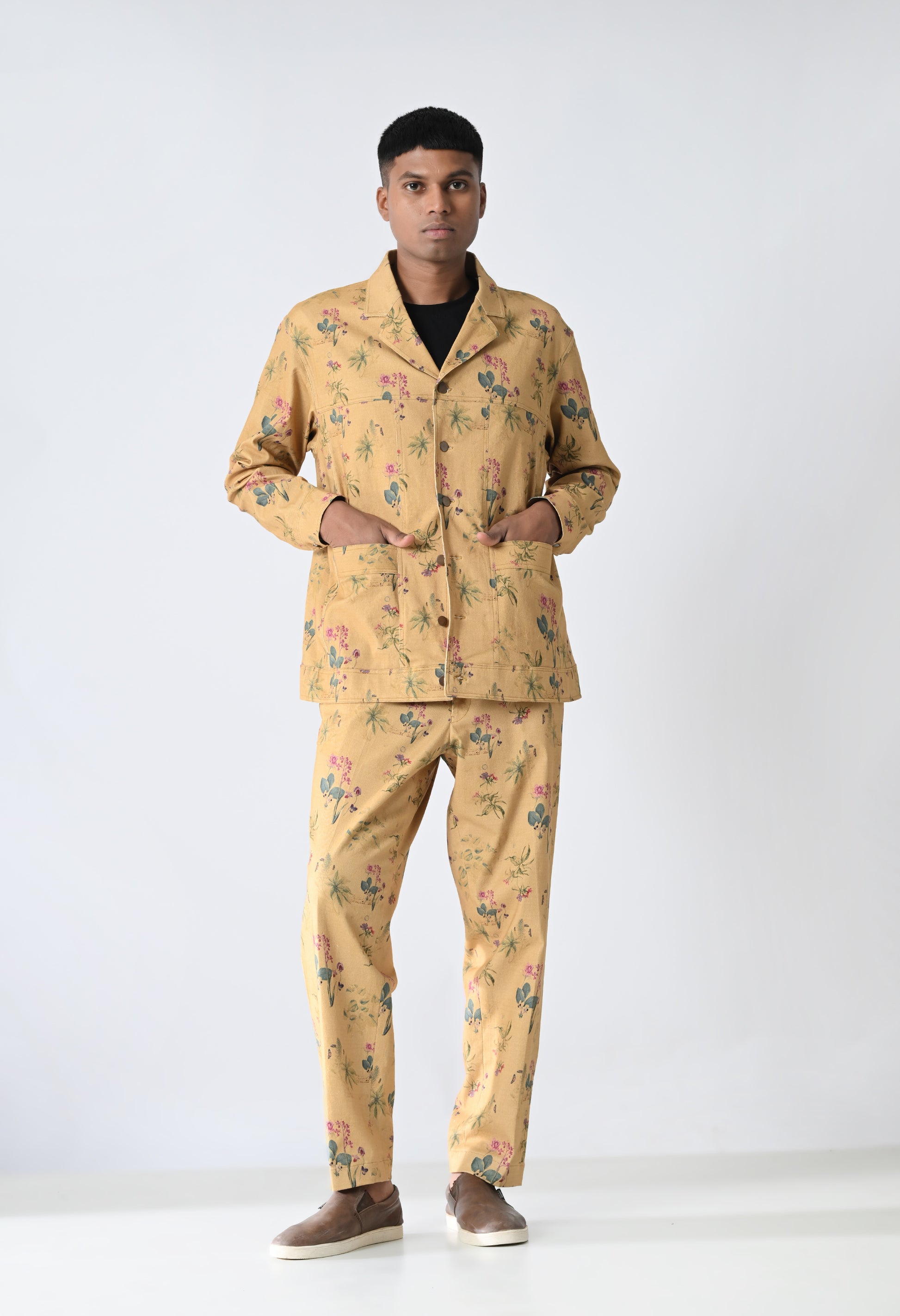 Mustard printed co-ords