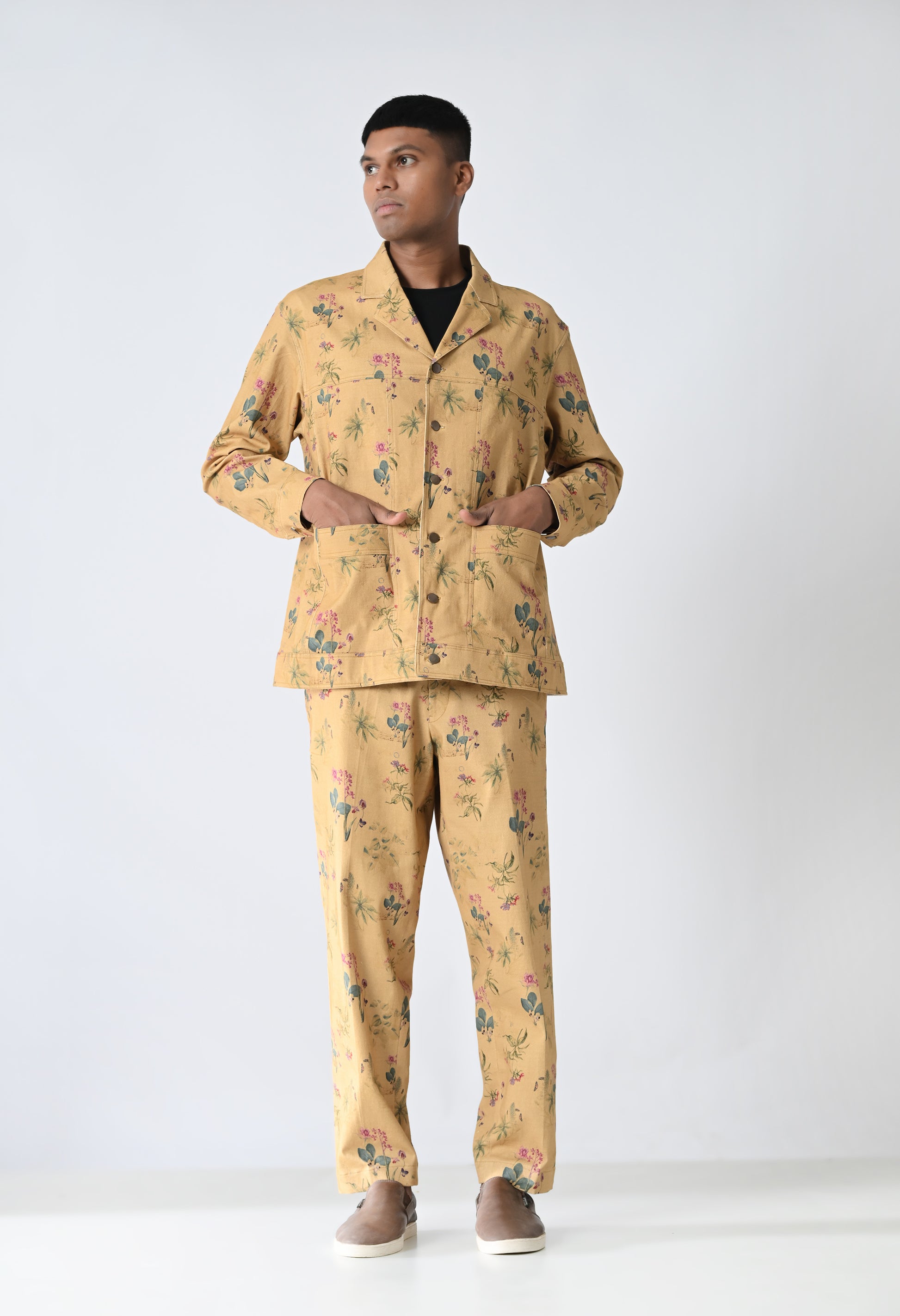 Mustard printed co-ords