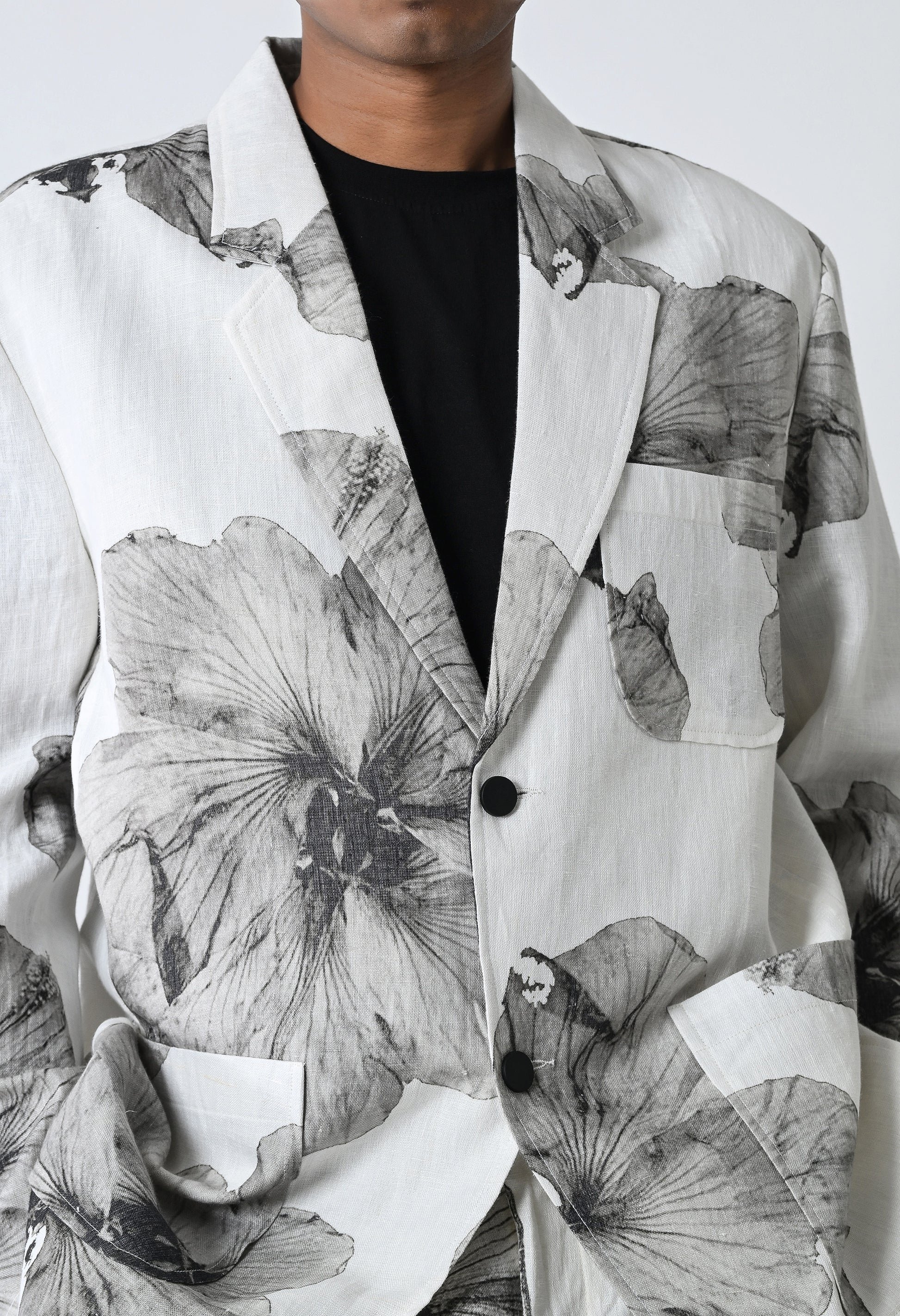 Black floral co-ords