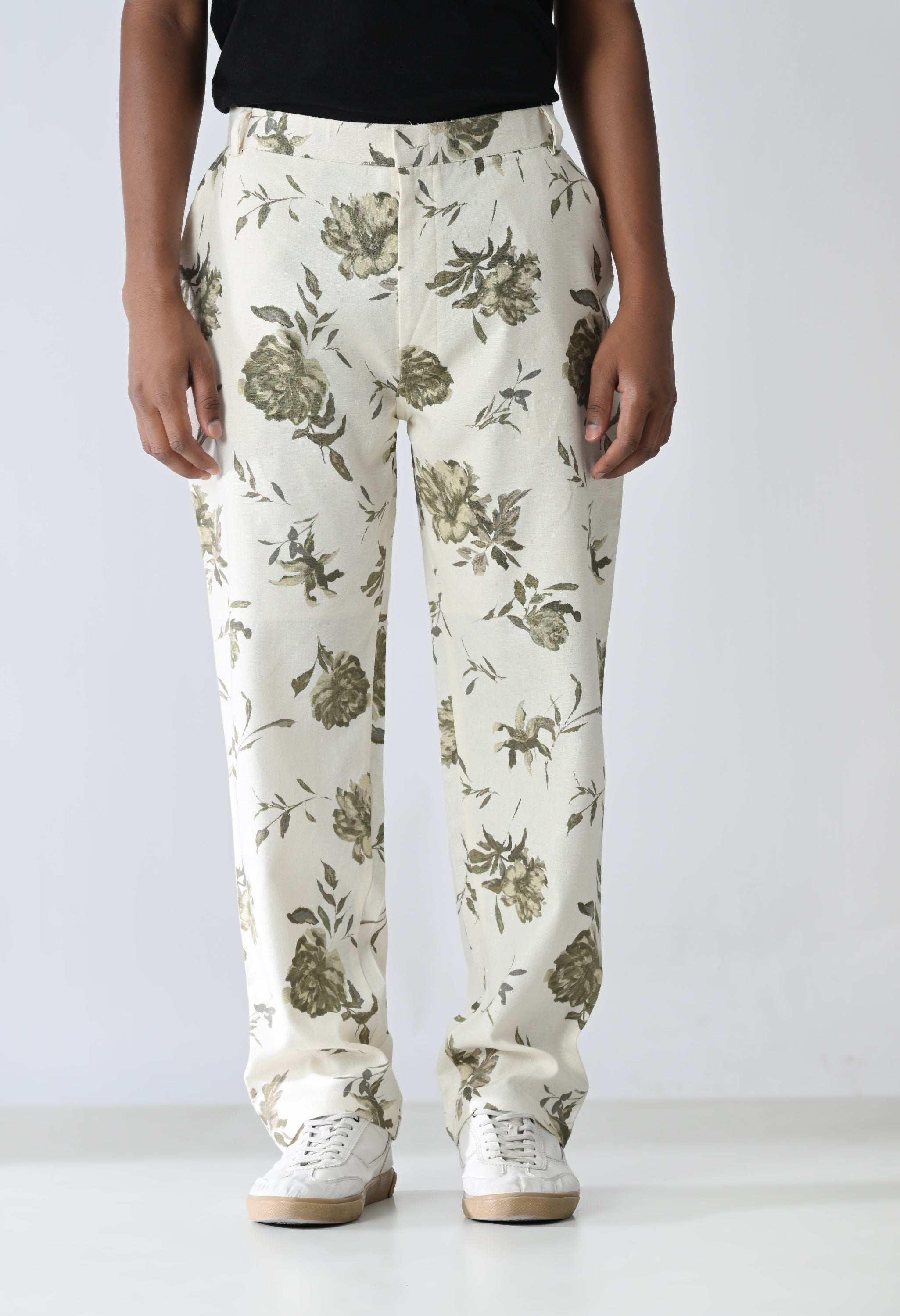 Green leafy trousers