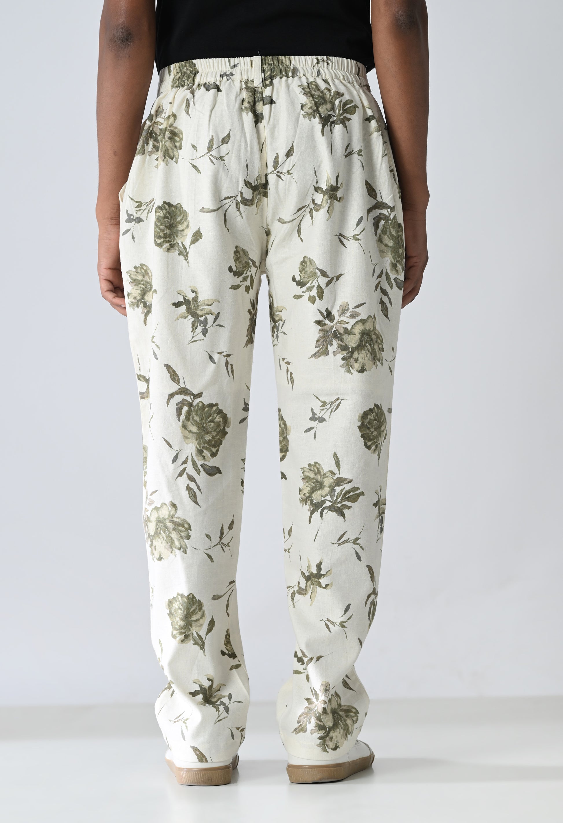 Green leafy trousers