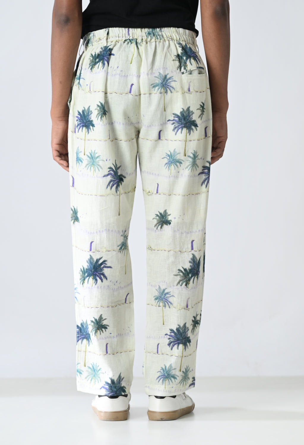 Tropical print trousers